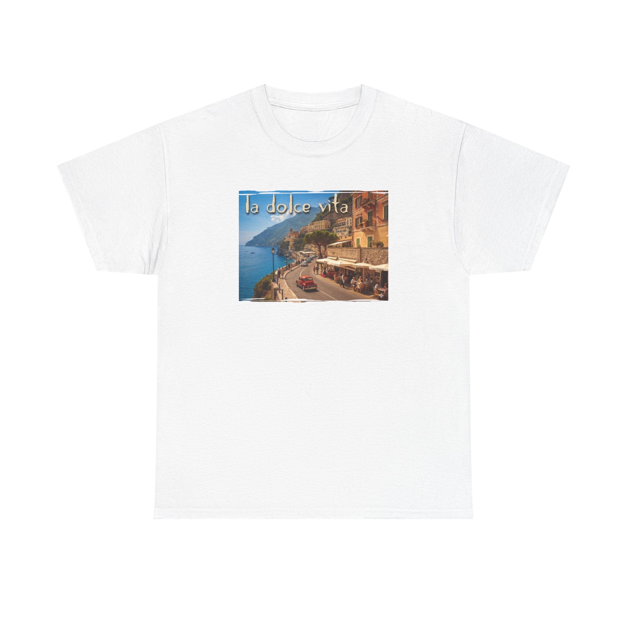 La Dolce Vita Art print on medium weight soft cotton T shirt