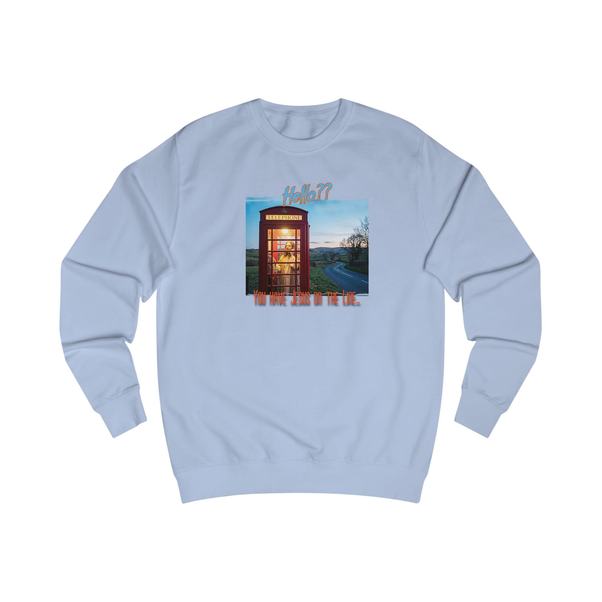 "Jesus on the Line" Art print on Medium 80/20 soft cotton blend Sweatshirt