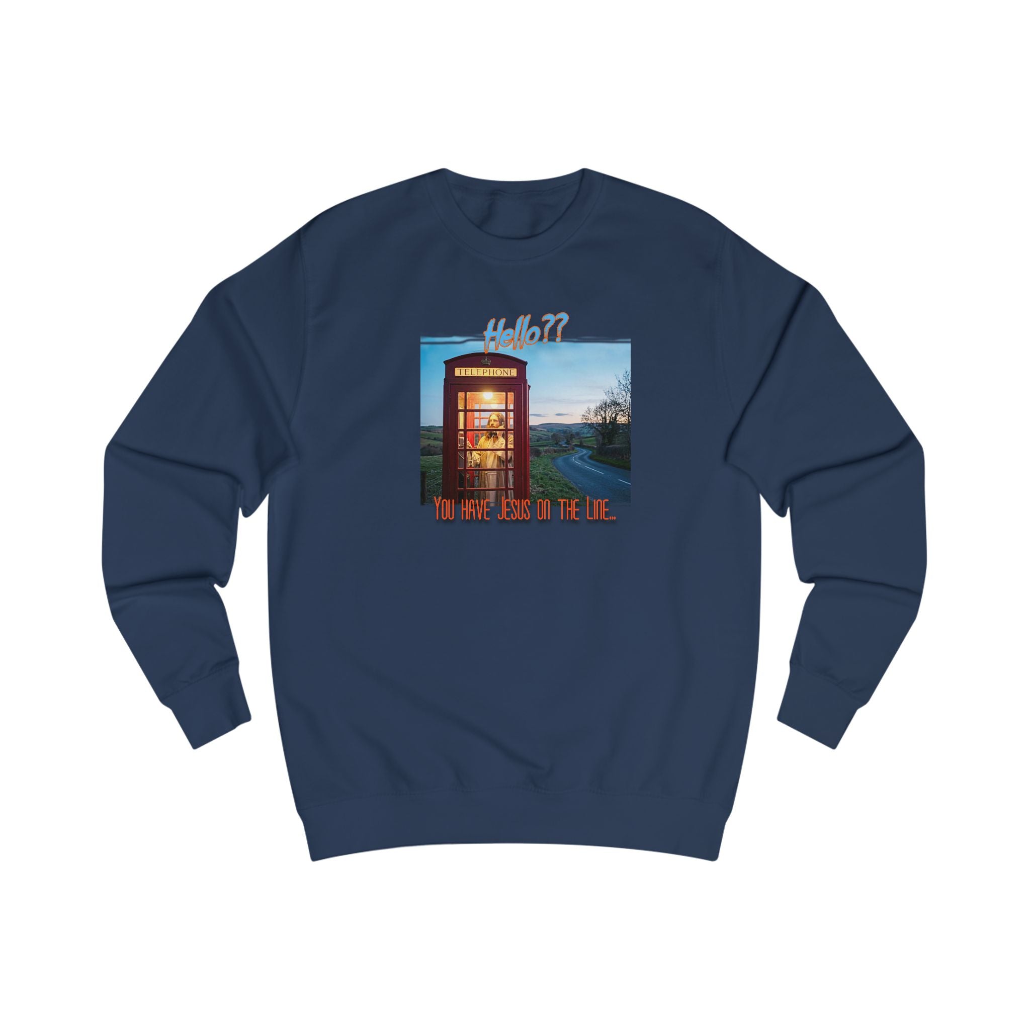 "Jesus on the Line" Art print on Medium 80/20 soft cotton blend Sweatshirt