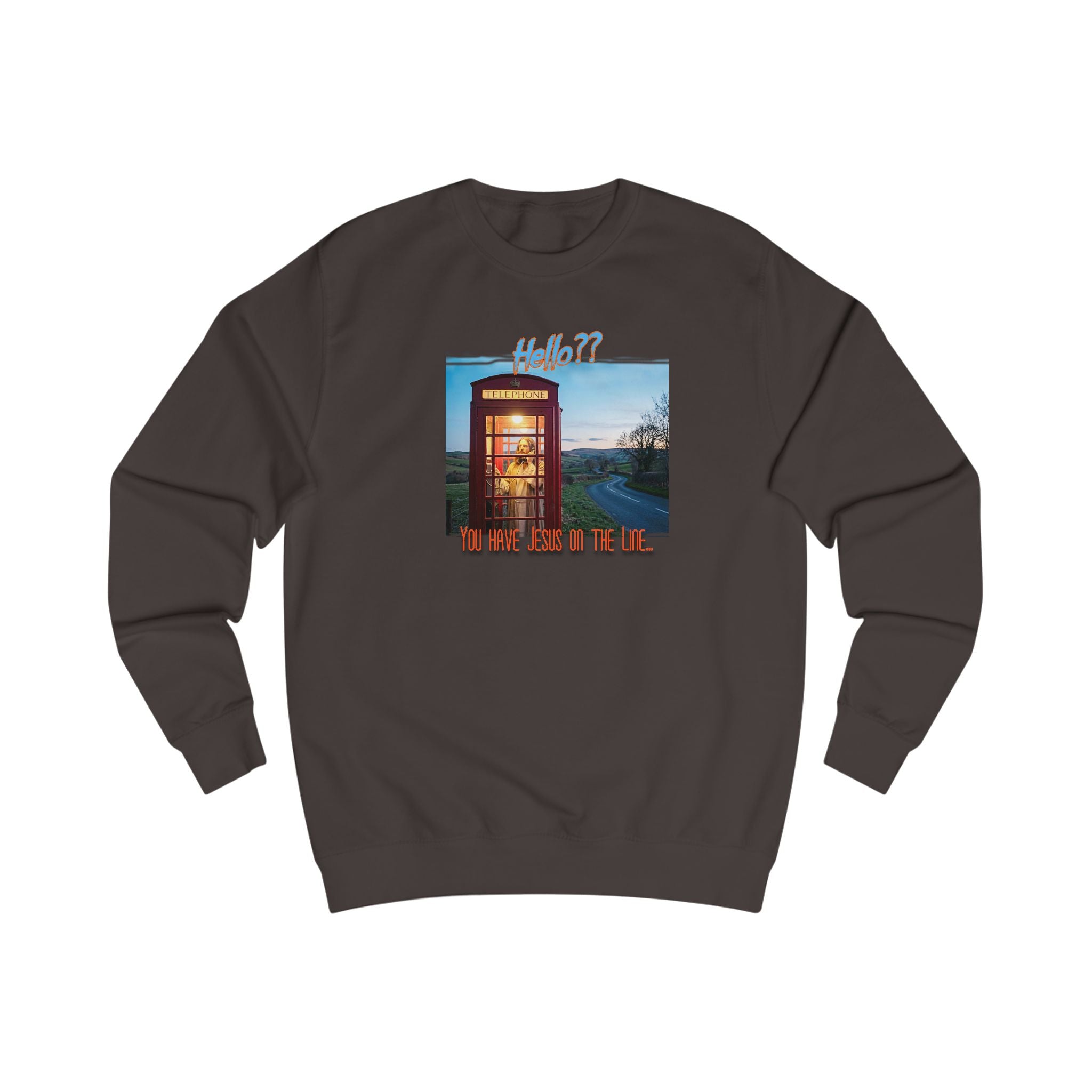 "Jesus on the Line" Art print on Medium 80/20 soft cotton blend Sweatshirt