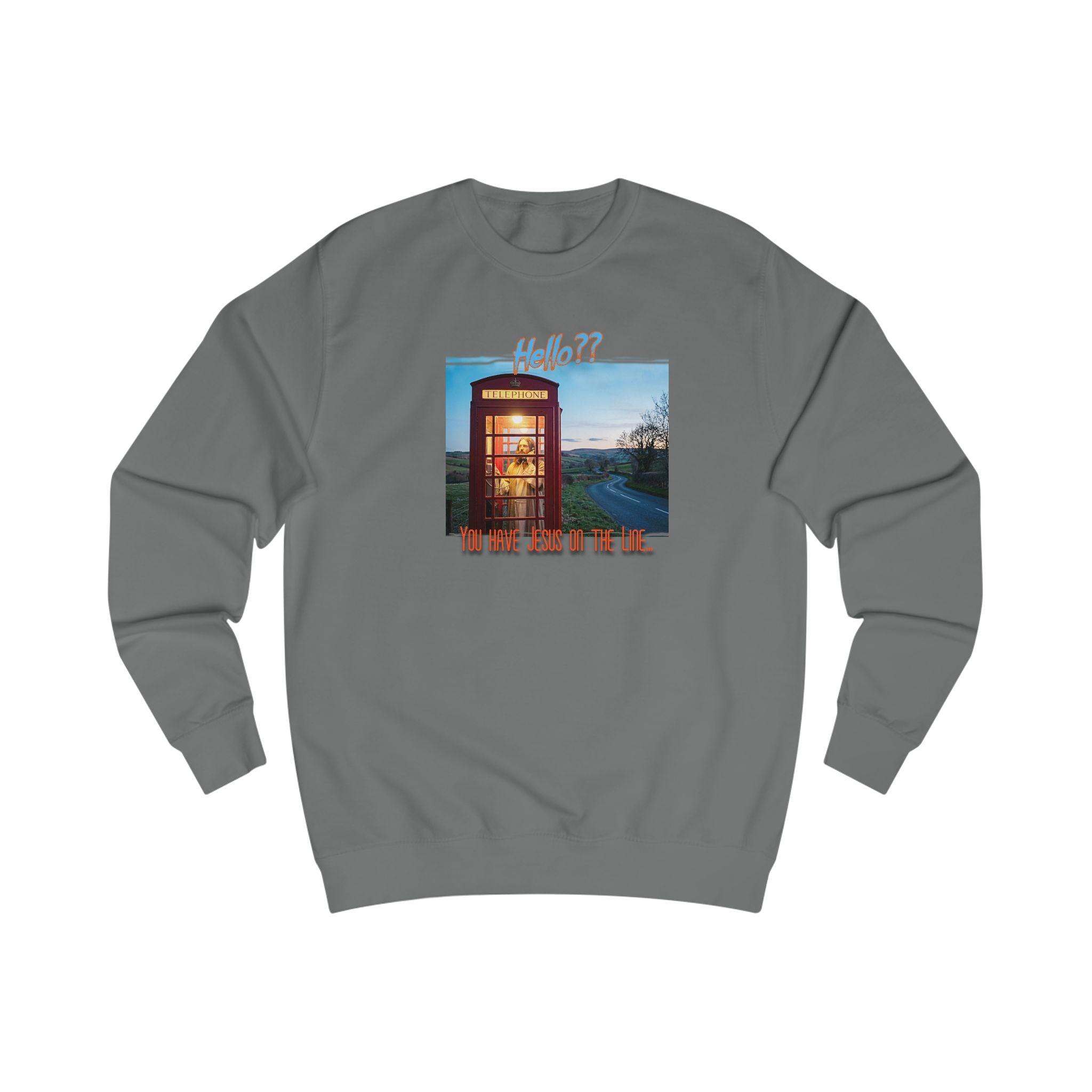 "Jesus on the Line" Art print on Medium 80/20 soft cotton blend Sweatshirt
