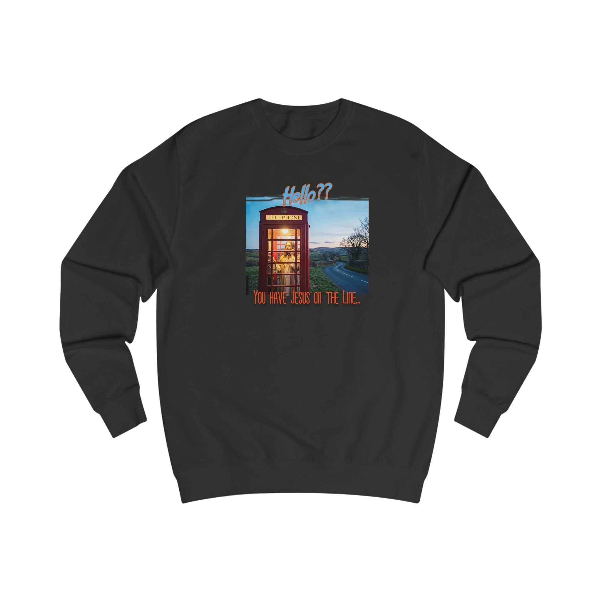 "Jesus on the Line" Art print on Medium 80/20 soft cotton blend Sweatshirt