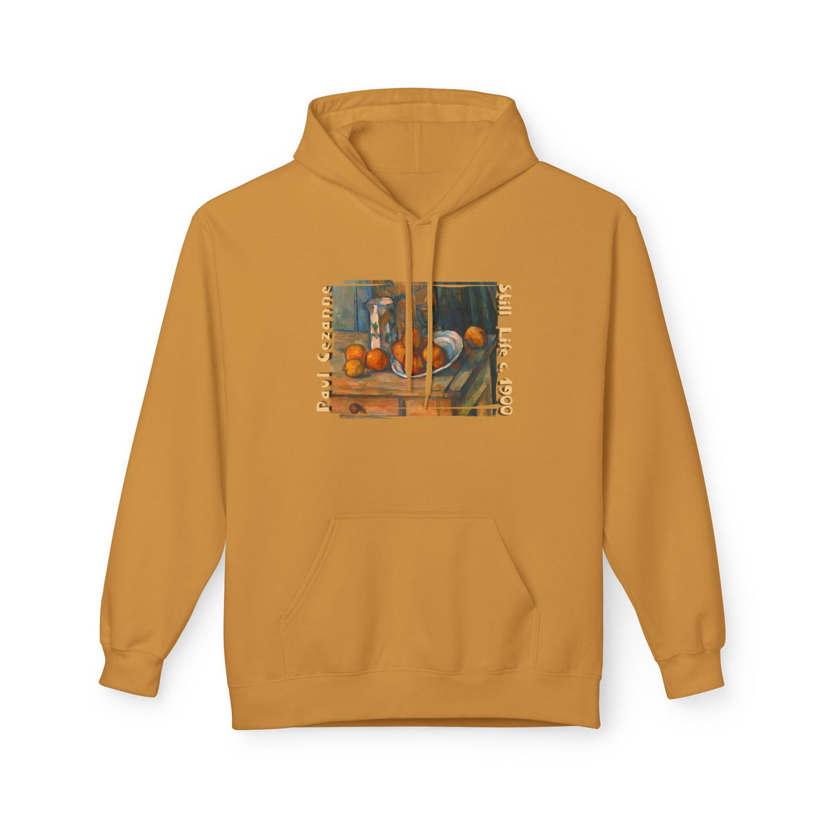Paul Cezanne Art print 'Still Life' on midweight fleece hoodie.