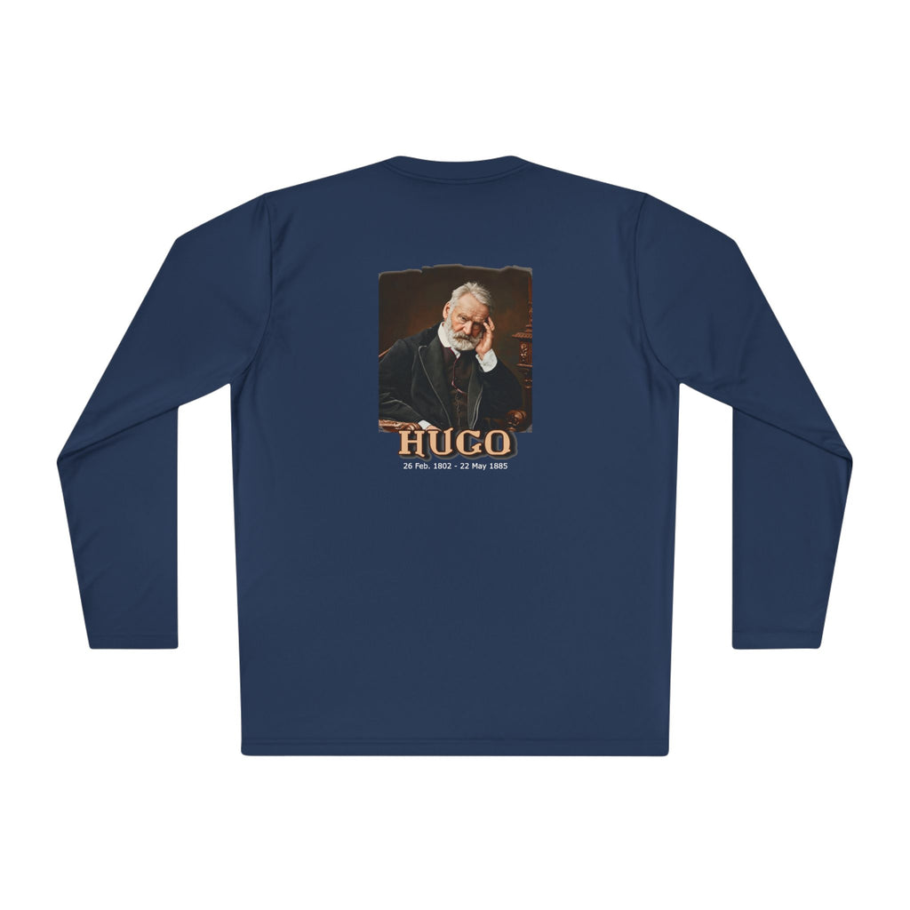 T-shirt léger à manches longues avec imprimé artistique Victor Hugo.