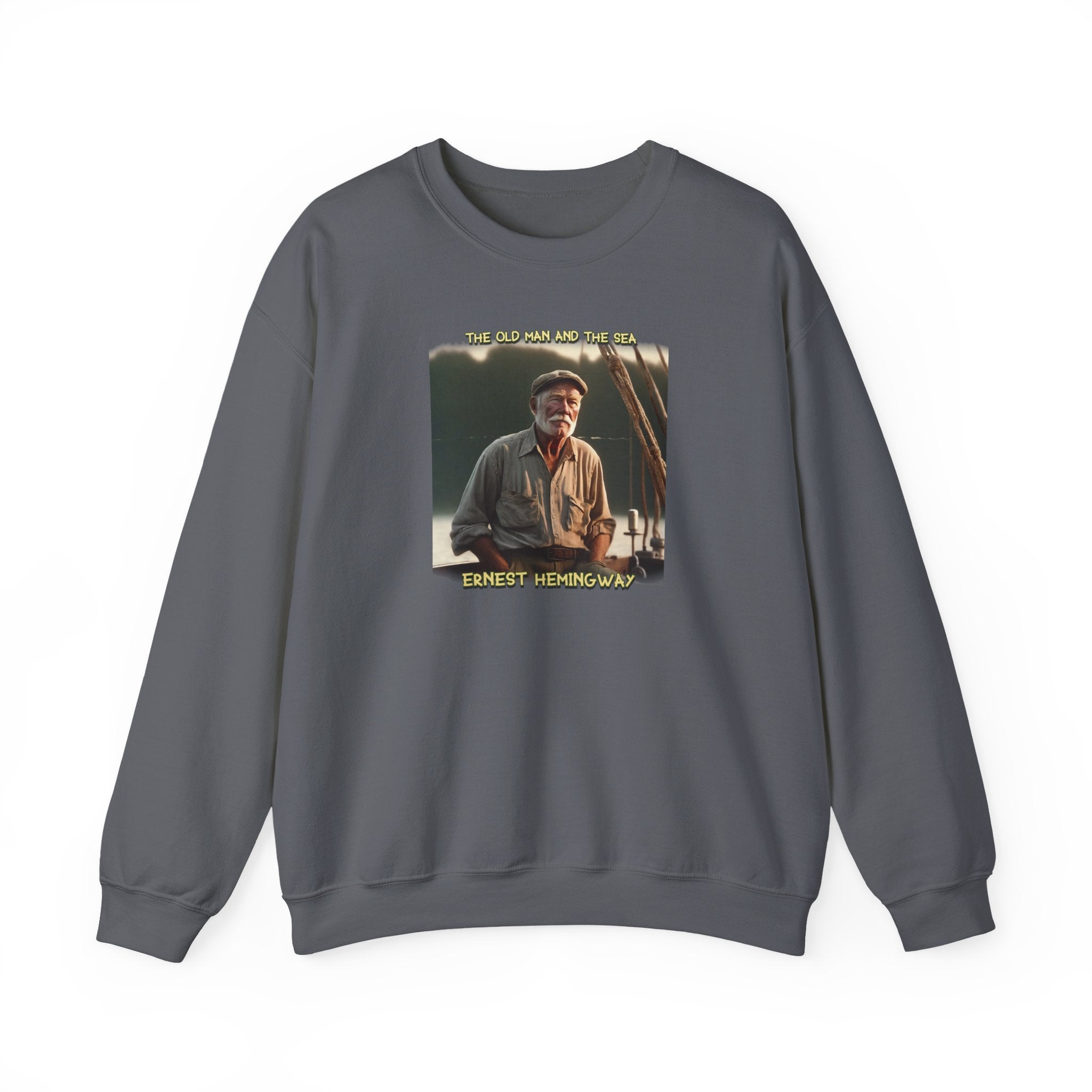 "Ernest Hemingway – Vintage Portrait Art Print Crewneck Sweatshirt"