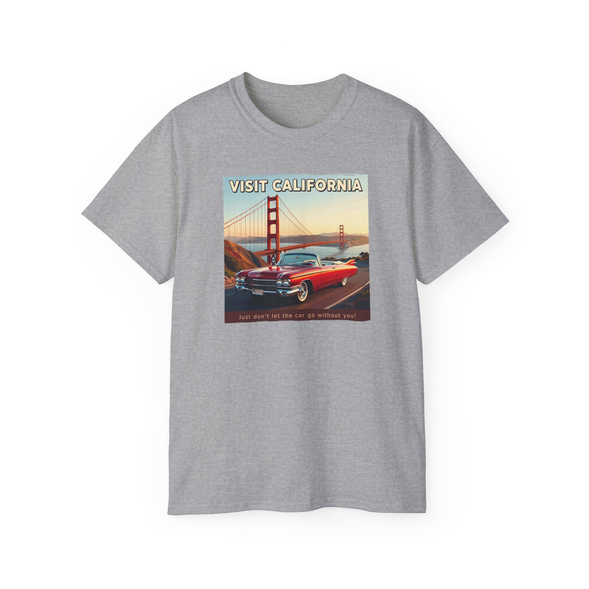 Vintage 'Visit California' Tee — Classic Art print on thicker vintage feel cotton.