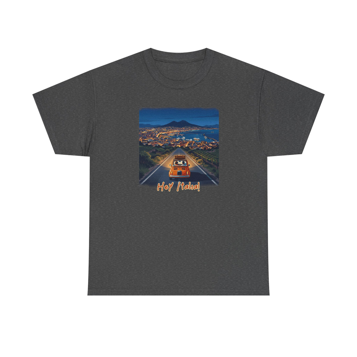 T-shirt en coton doux de poids moyen avec imprimé La Dolce Vita