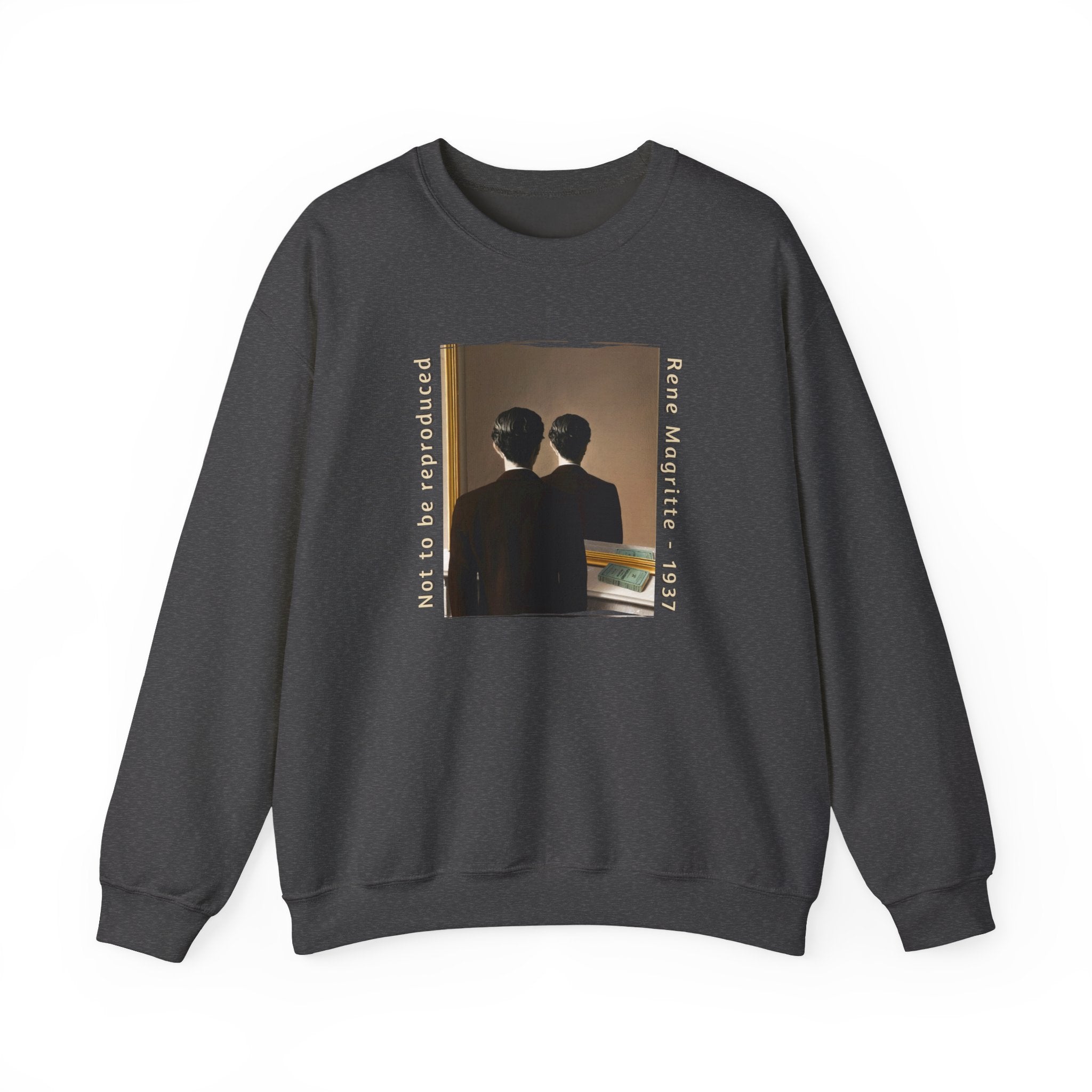 Magritte Art print 'Not to be Reproduced'. Medium heavy blend durable Crewneck Sweatshirt