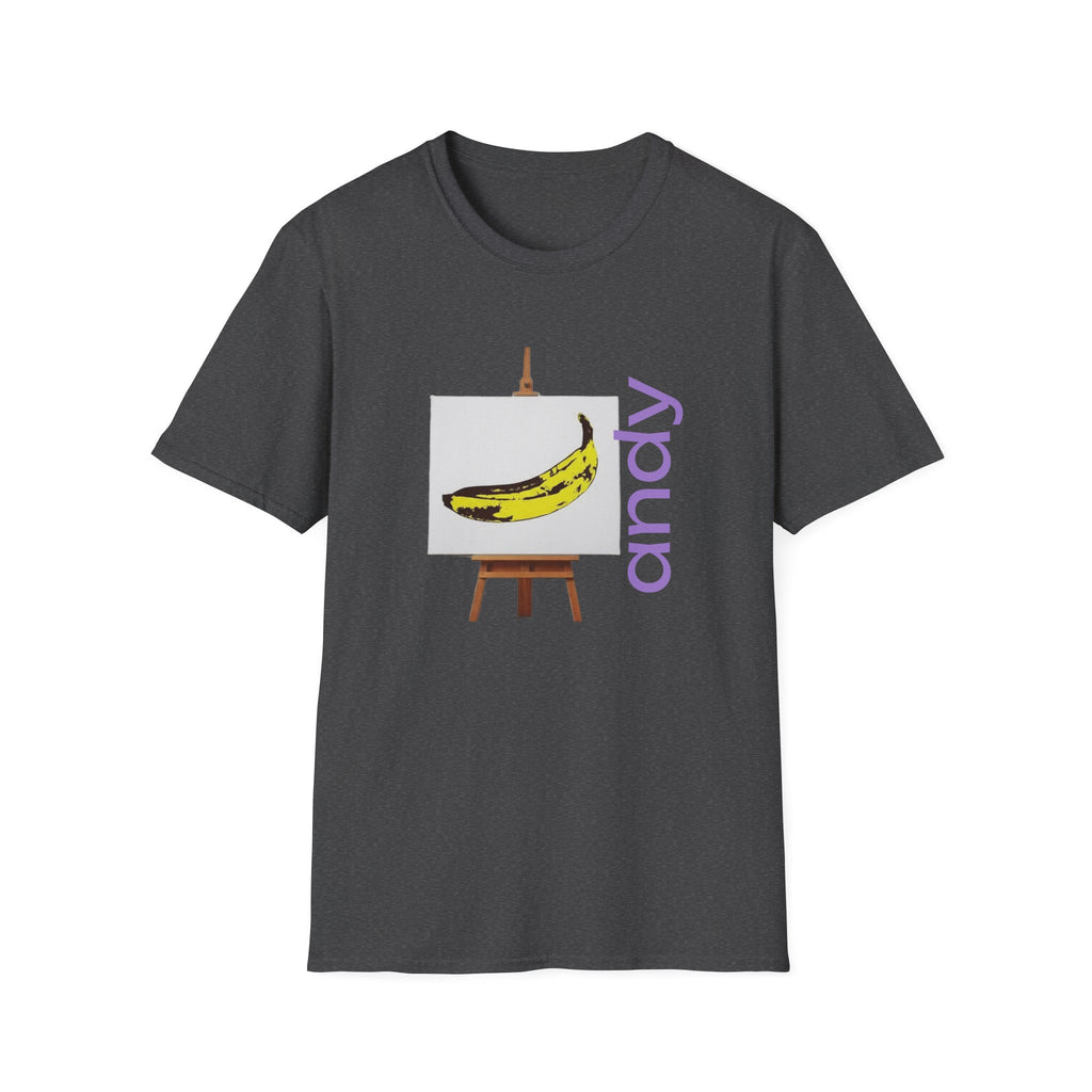 Warhol and the Velvet Underground Pop Art print on unisex Cotton T shirt with ribbed collar.