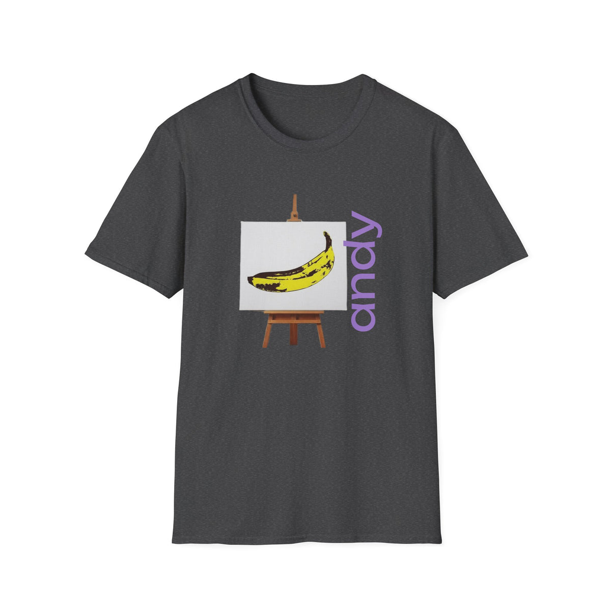 Warhol and the Velvet Underground Pop Art print on unisex Cotton T shirt with ribbed collar.
