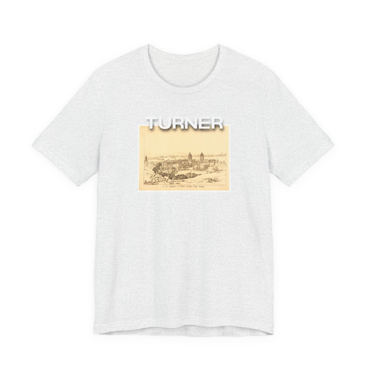 JMW Turner  Etching of 'London from Greenwich' Art print on lightweight Jersey cotton