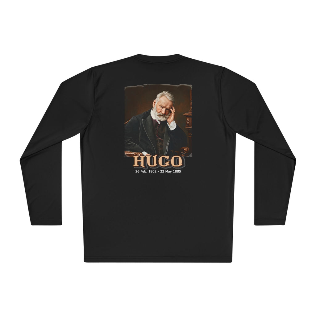 Victor Hugo Art print on the back of a Long Sleeve Lightweight Tee