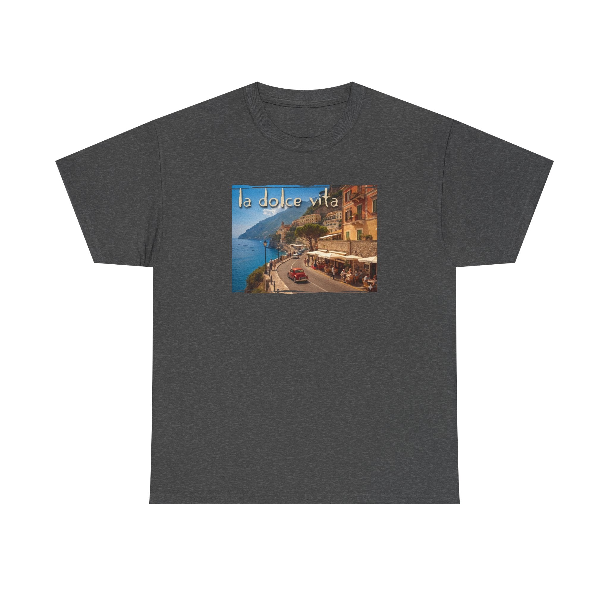 La Dolce Vita Art print on medium weight soft cotton T shirt