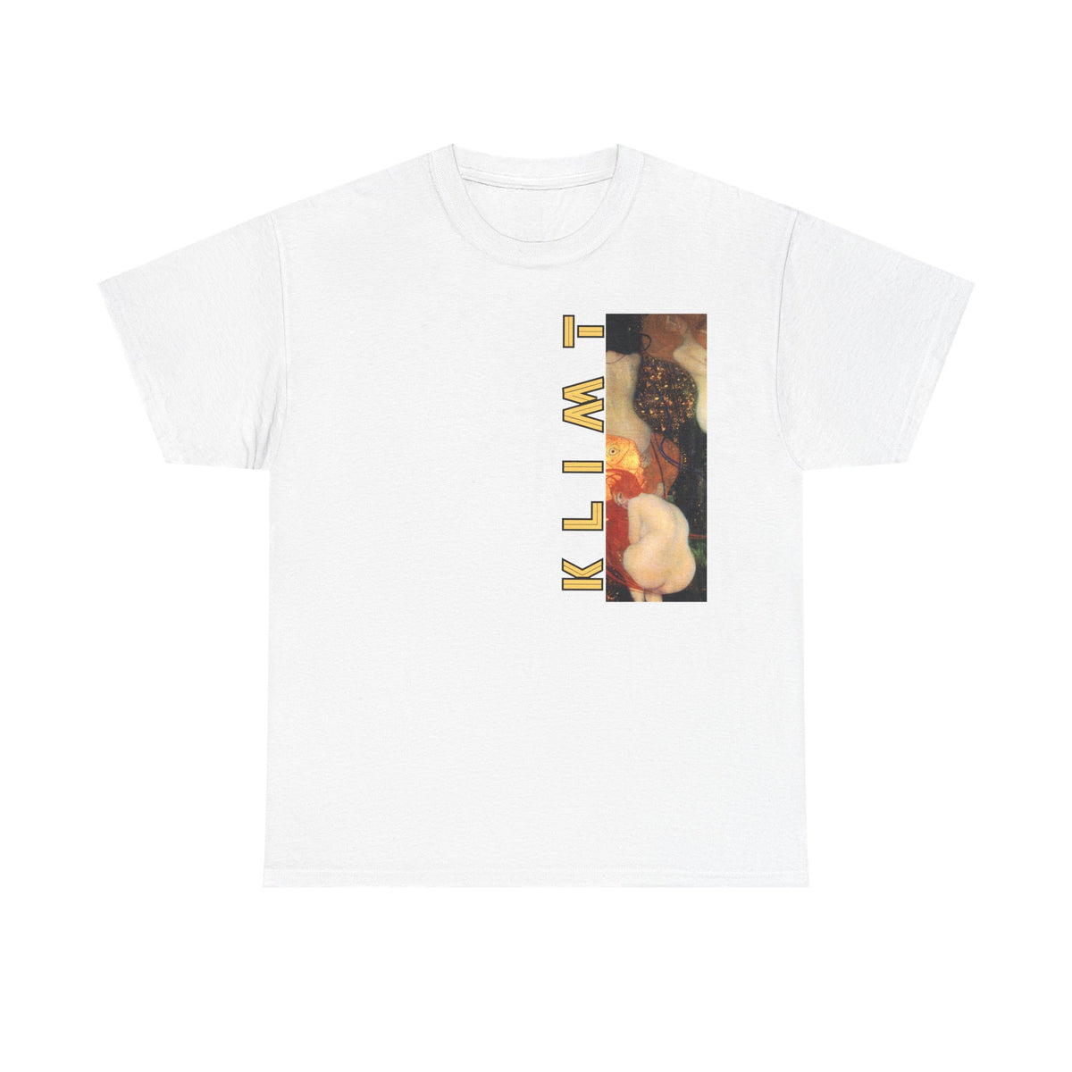 Klimt 'Goldfish' Art print on medium weight 100% cotton T shirt