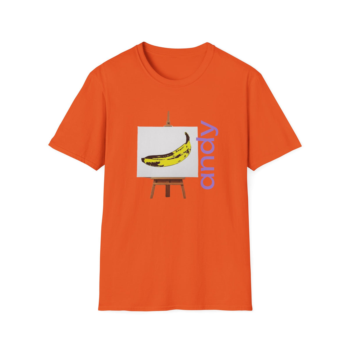 Warhol and the Velvet Underground Pop Art print on unisex Cotton T shirt with ribbed collar.