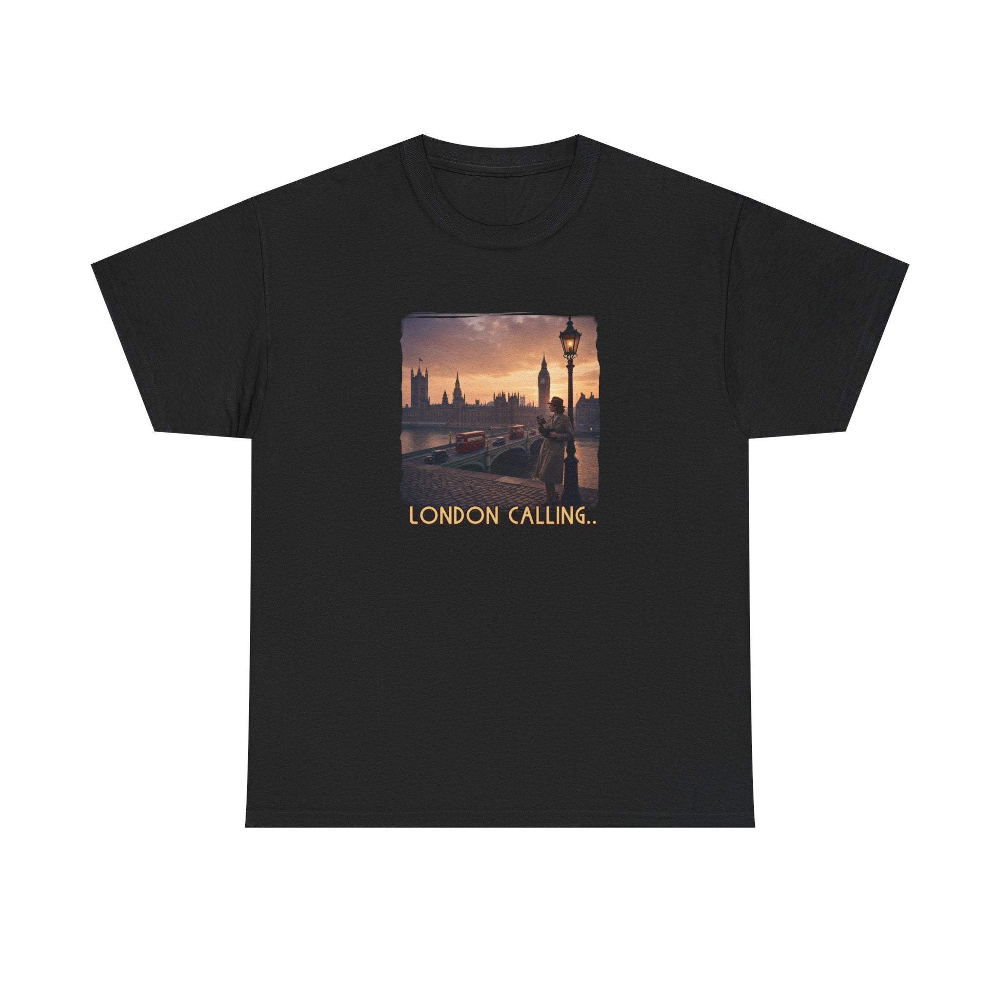 'London Calling' Art print on 100% cotton T shirt