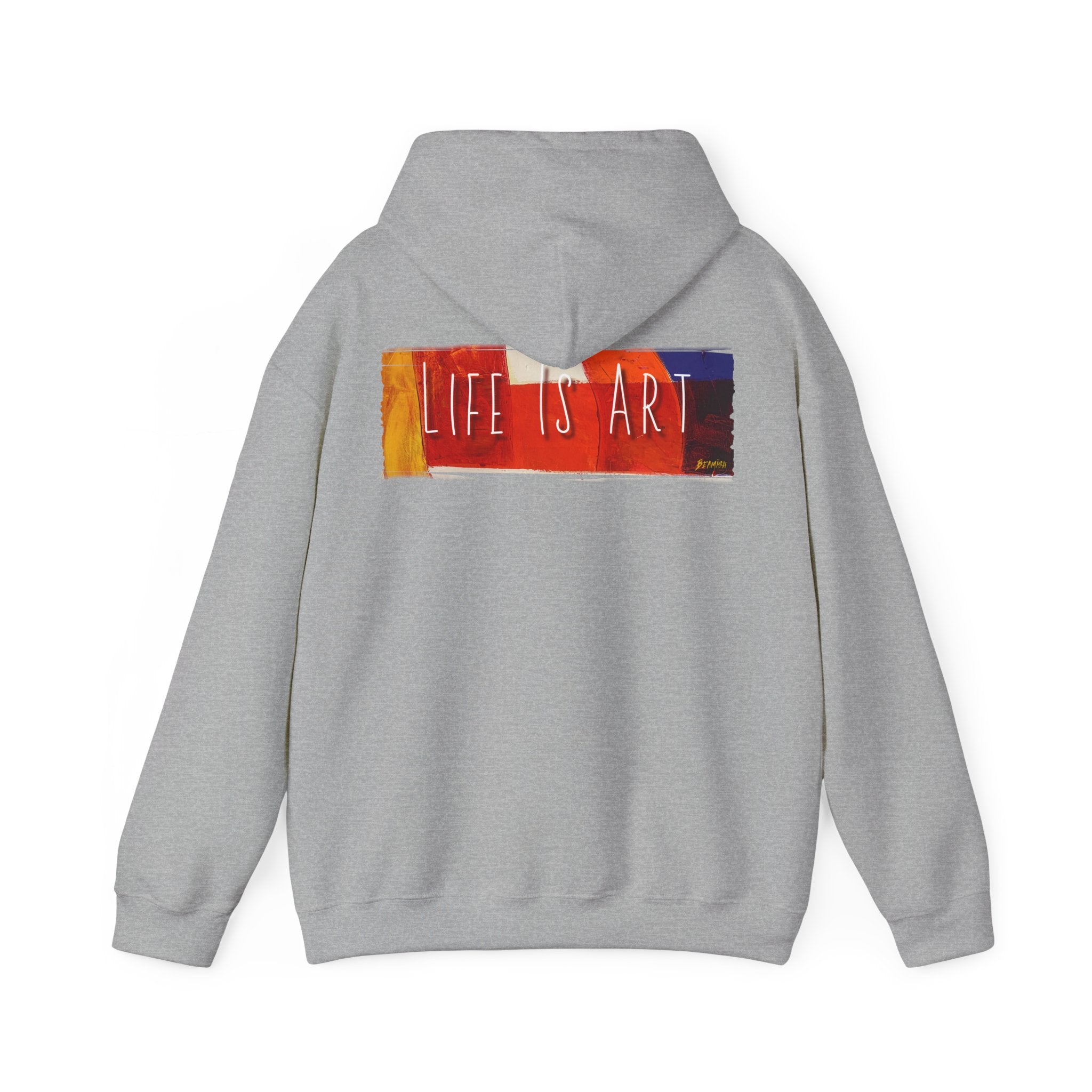 Life Is Art Hoodie – Colorful Brushstroke Graphic pullover with Art print.