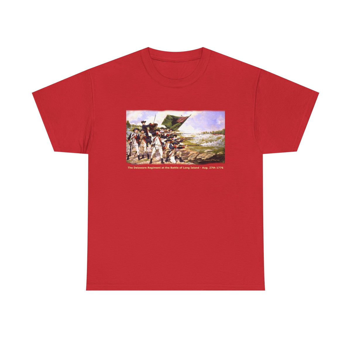 "The Battle of Long Island 1776'   Art Print on 100% cotton Tshirt (with personalize option)