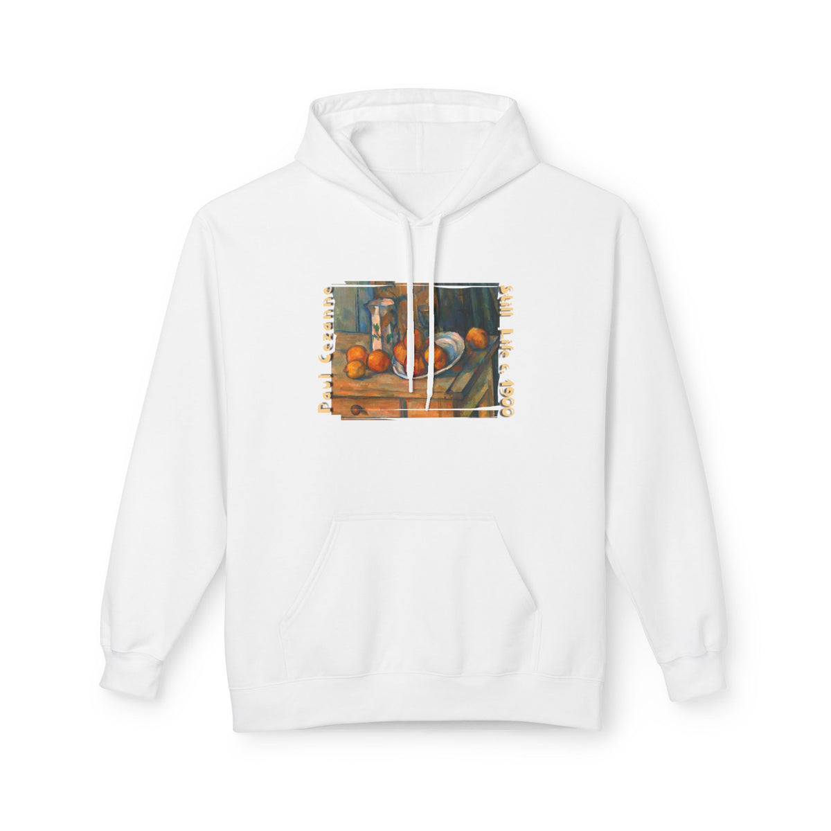 Paul Cezanne Art print 'Still Life' on midweight fleece hoodie.