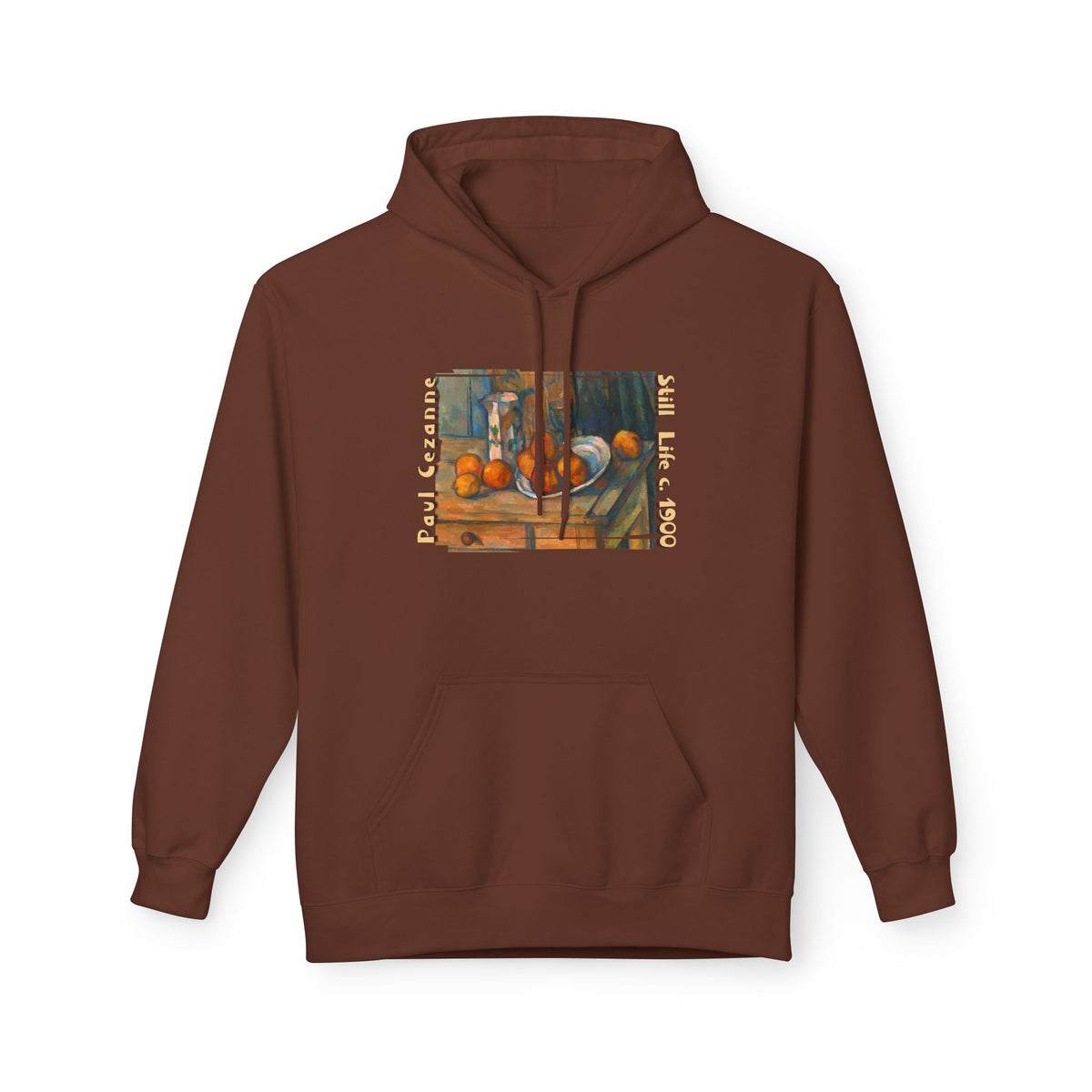 Paul Cezanne Art print 'Still Life' on midweight fleece hoodie.