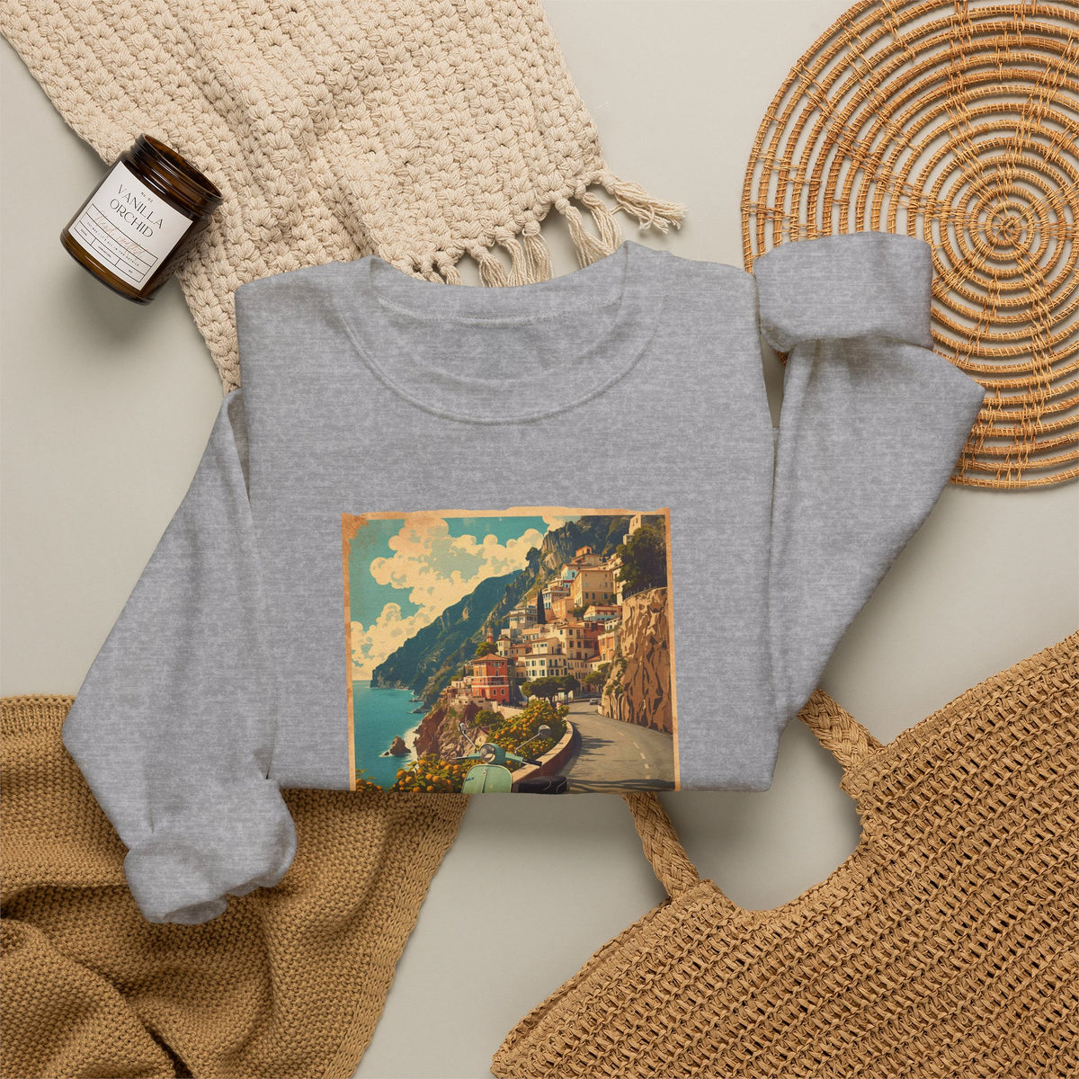 Ciao Italia 'Vespa' Art print on Unisex Heavy Blend™ Crewneck Sweatshirt