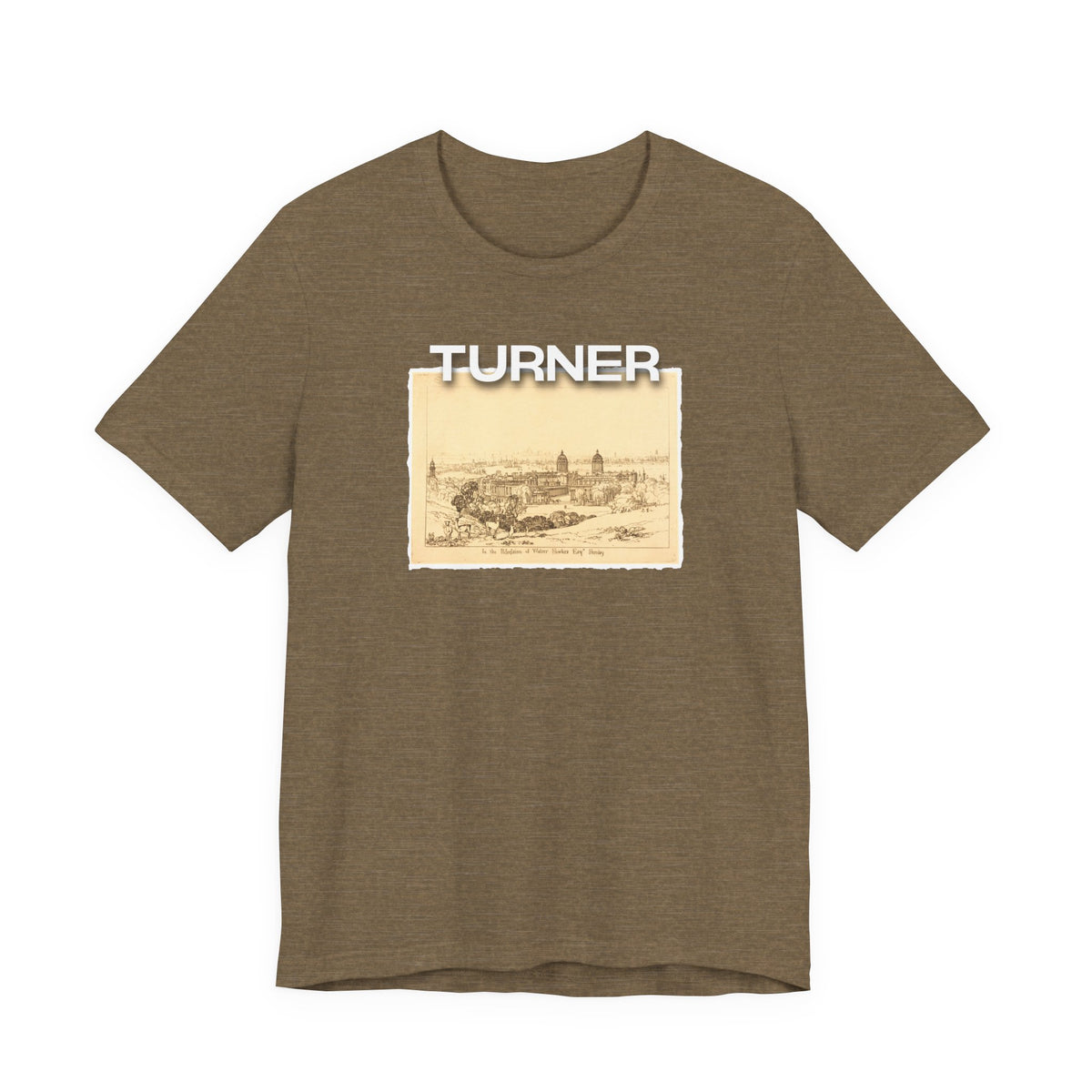 JMW Turner  Etching of 'London from Greenwich' Art print on lightweight Jersey cotton