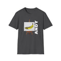 Warhol Velvet Underground Pop Art print on unisex Cotton T shirt with ribbed collar.