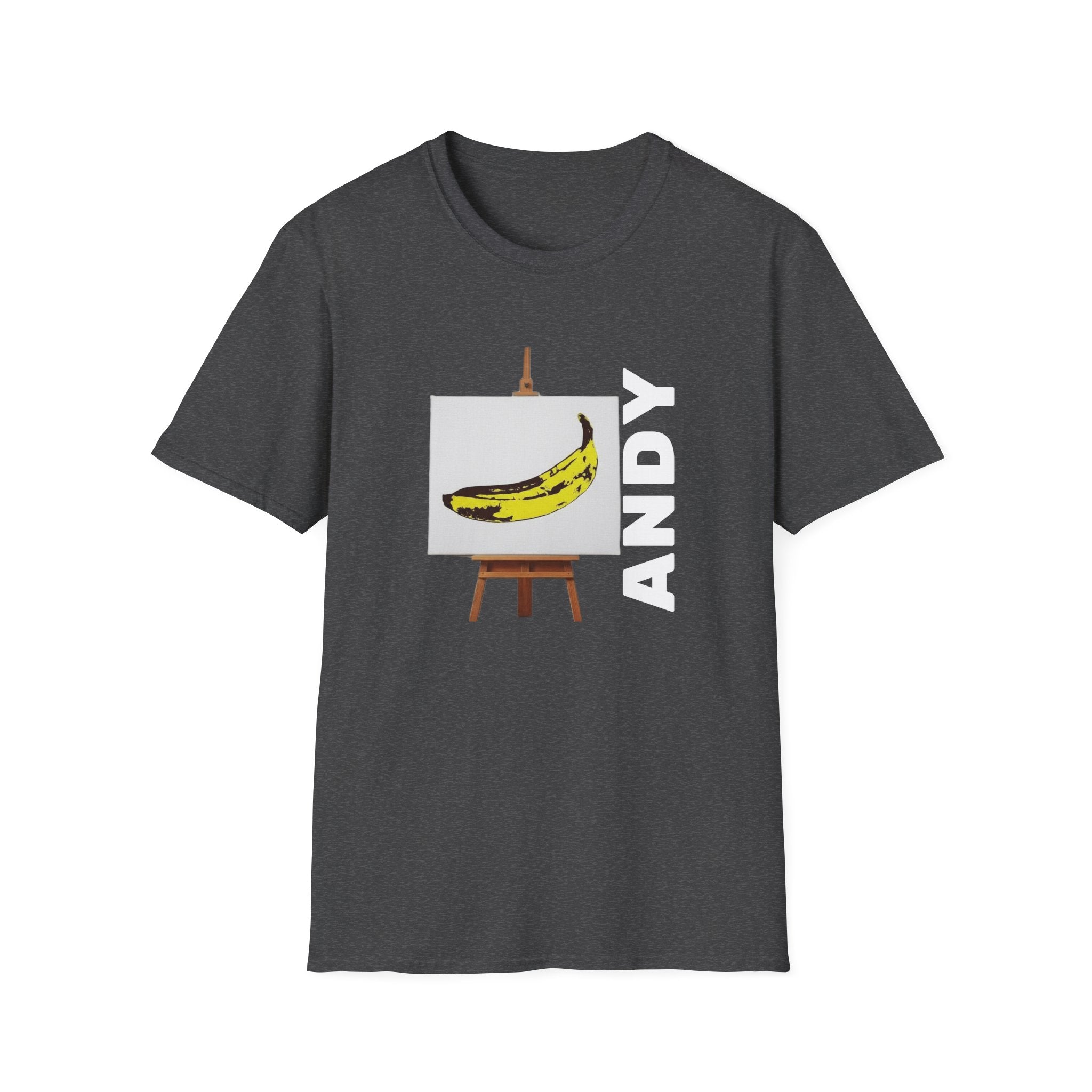 Warhol Velvet Underground Pop Art print on unisex Cotton T shirt with ribbed collar.