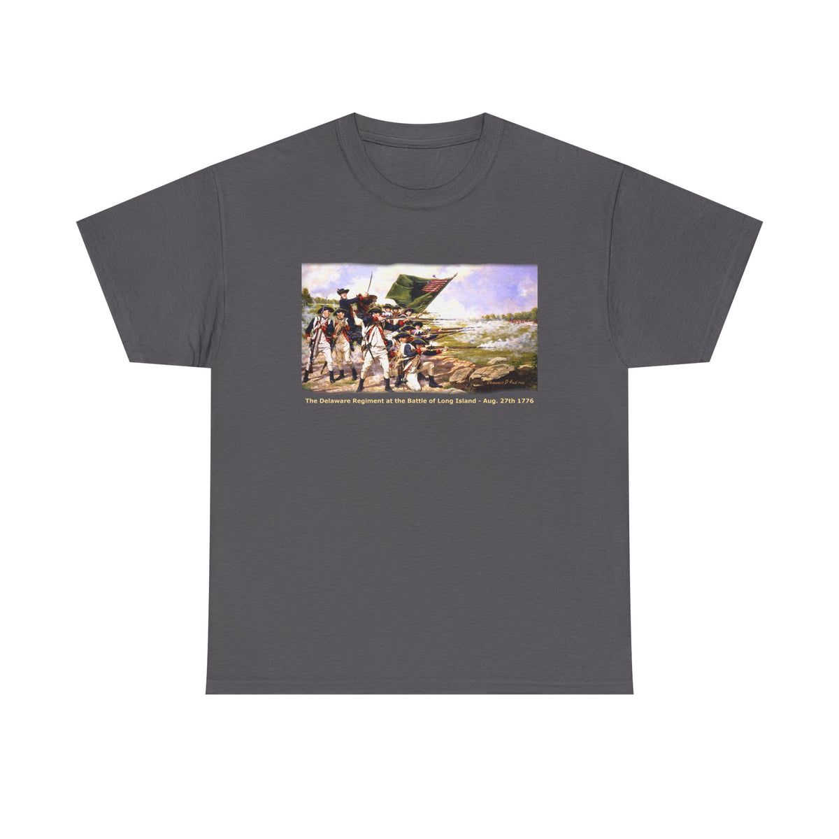 "The Battle of Long Island 1776'   Art Print on 100% cotton Tshirt (with personalize option)