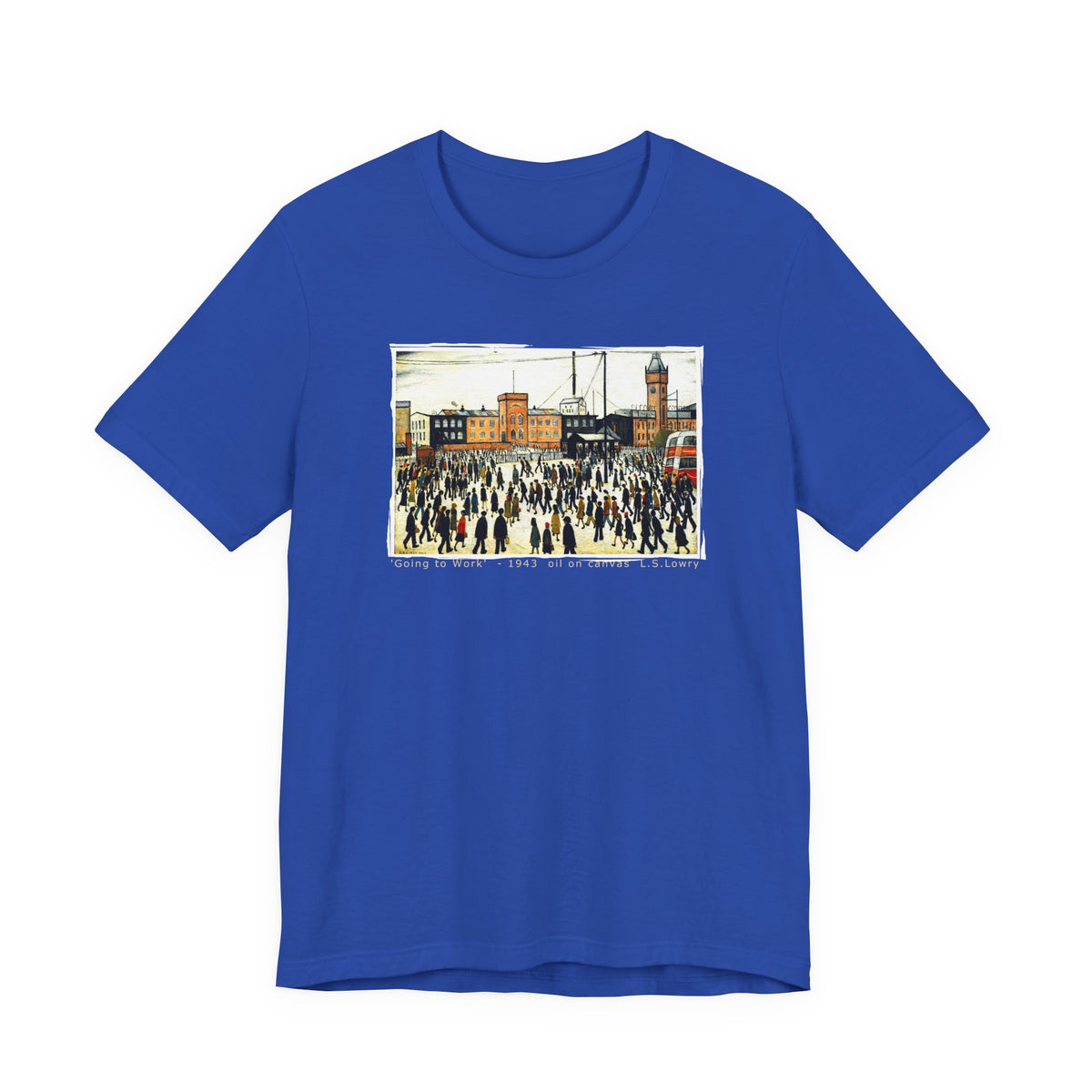 LS Lowry 'Going to Work' Art print on 100% cotton T shirt
