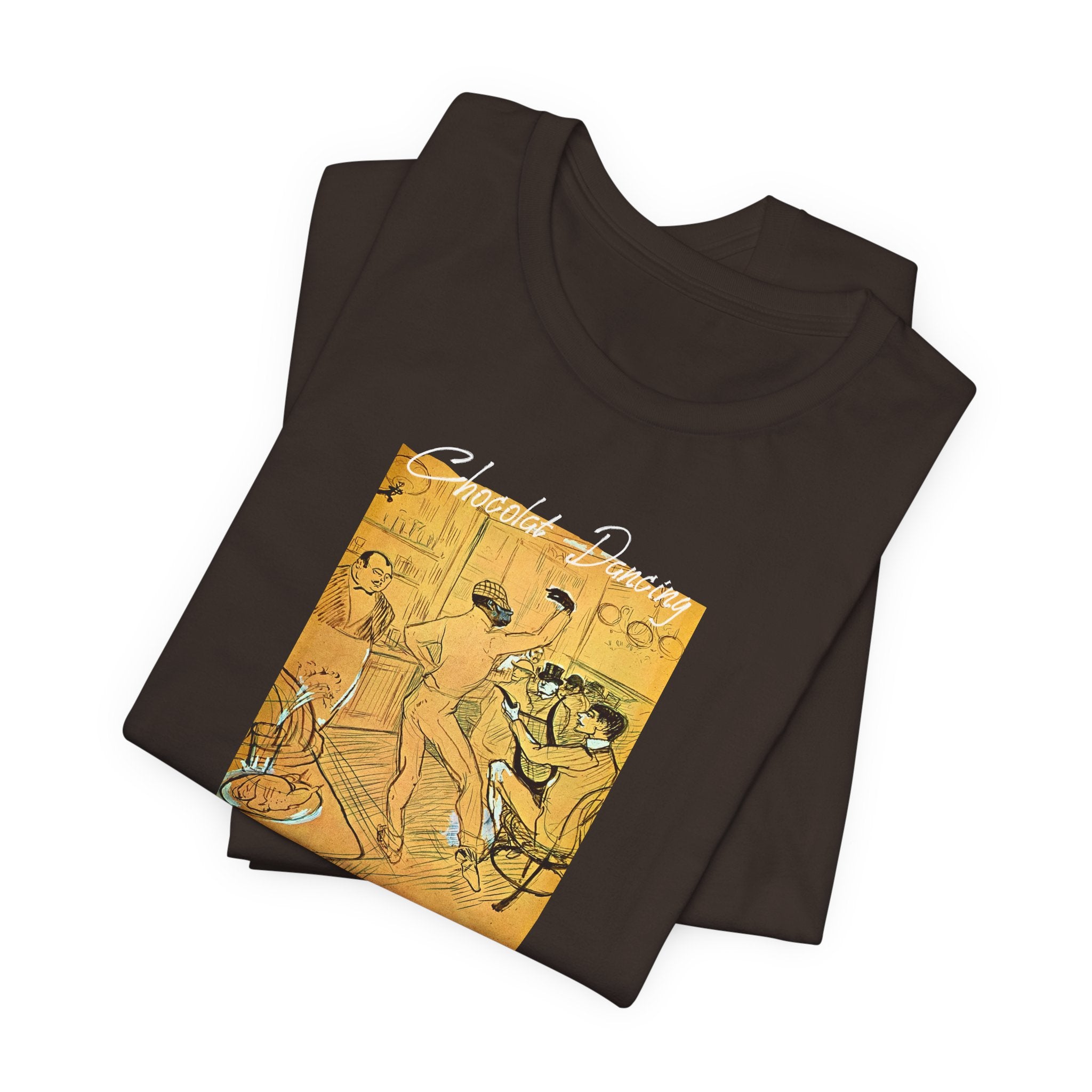 Toulouse Lautrec 'Chocolat Dancing'  Art print on  soft cotton lightweight T shirt