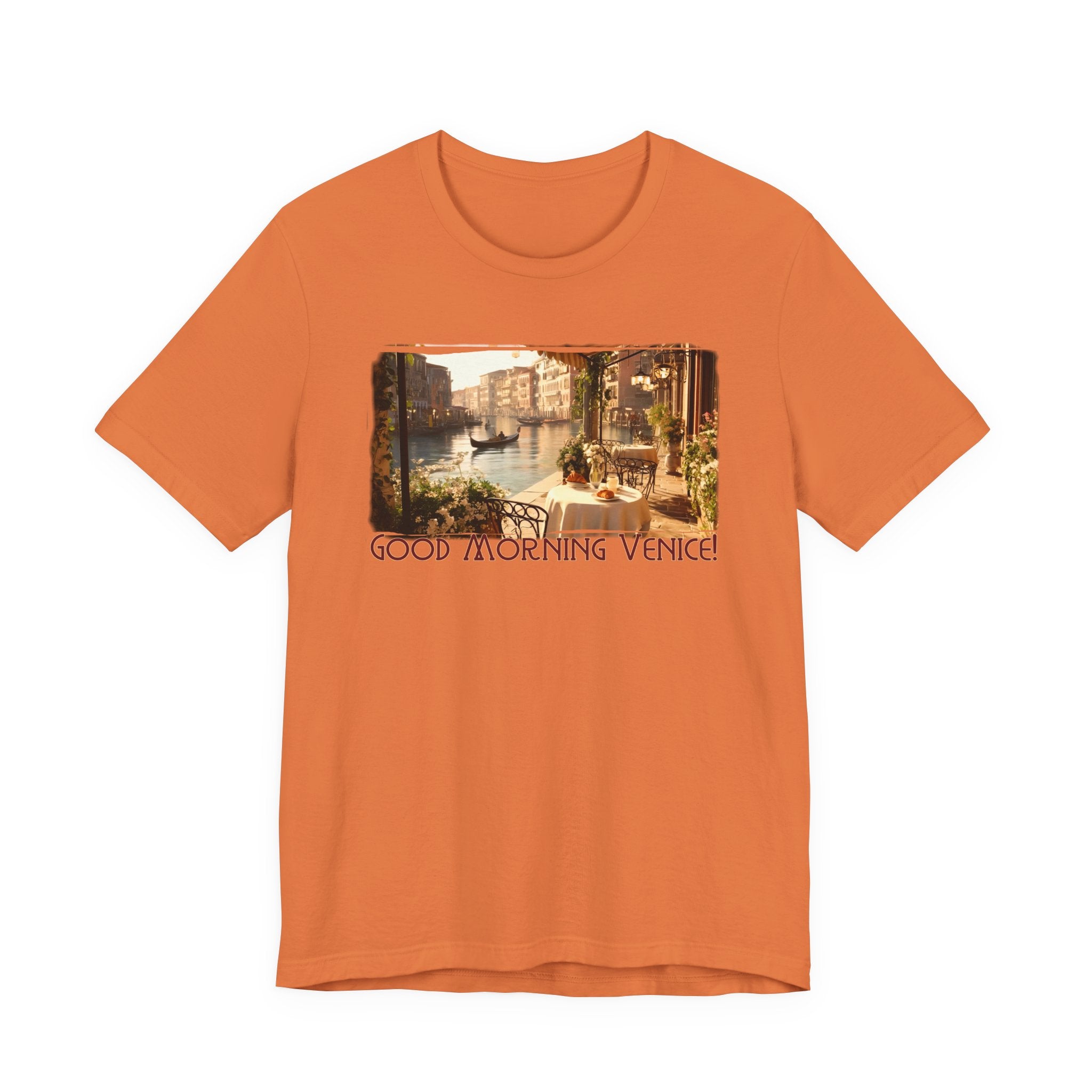 100% Airlume combed & ring-spun lightweight cotton — 'Good Morning Venice' Vintage Art Print