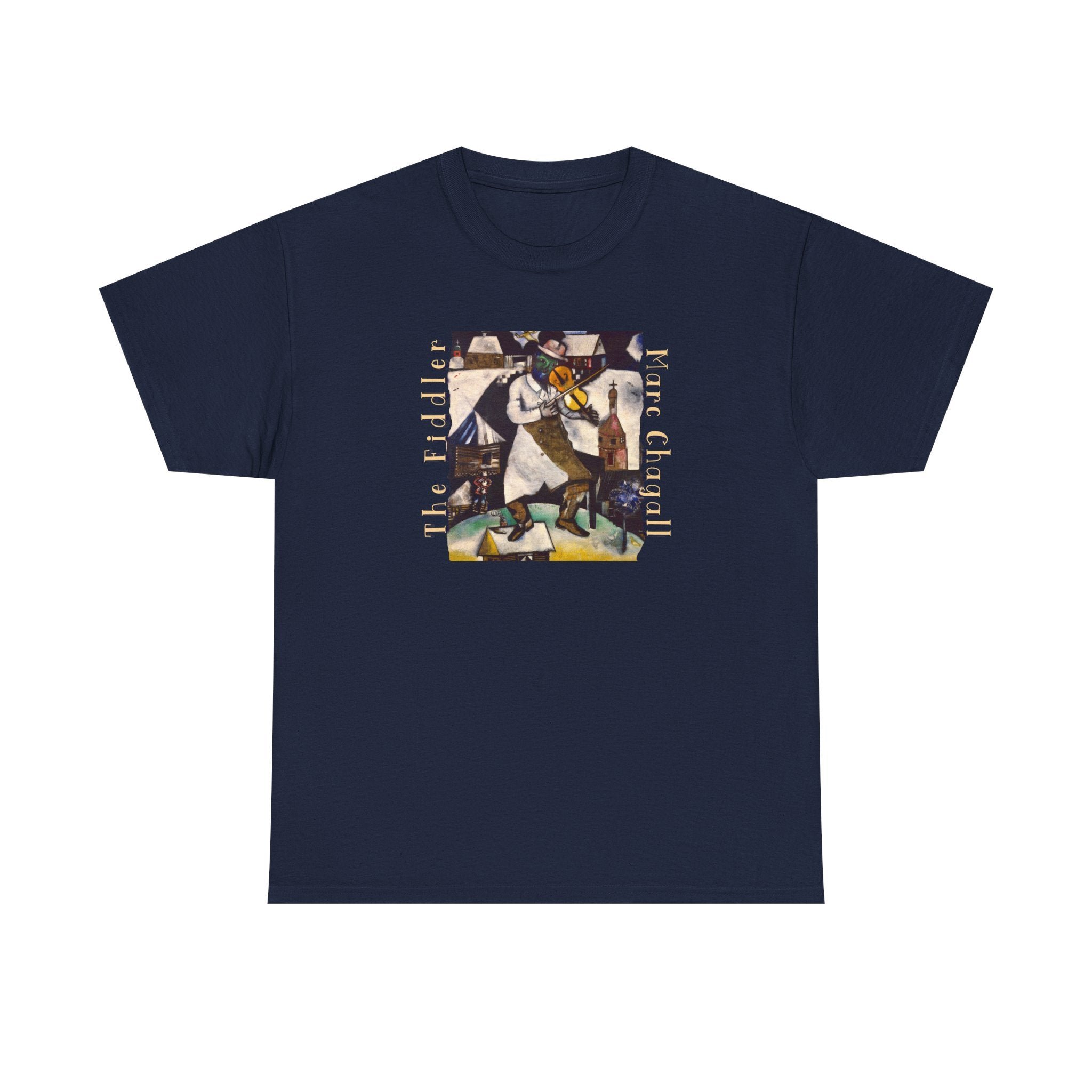 The Fiddler Chagall Art print on soft 100% cotton classic fit Tee