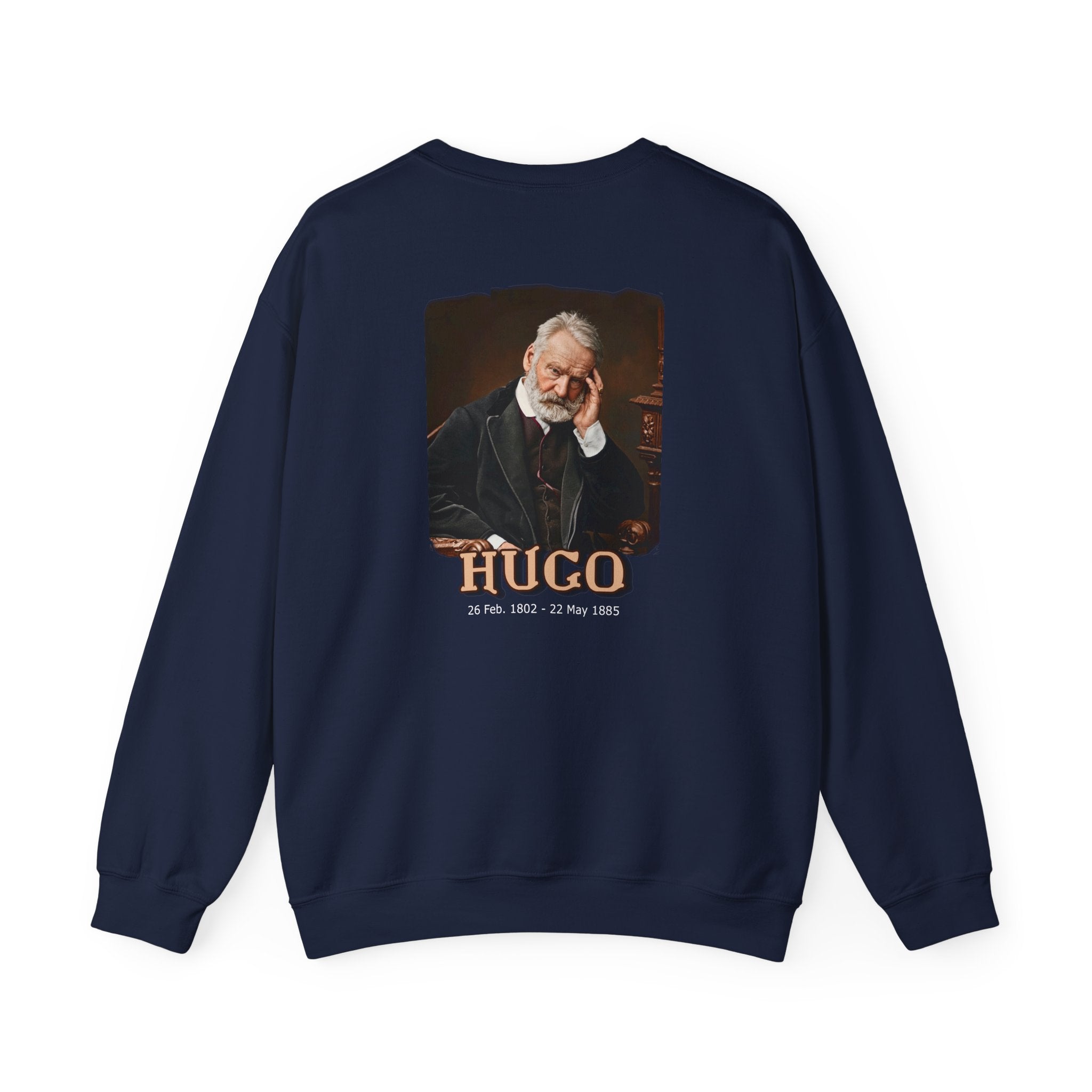 Victor Hugo Art print "HUGO" on Soft midweight crewneck Sweatshirt