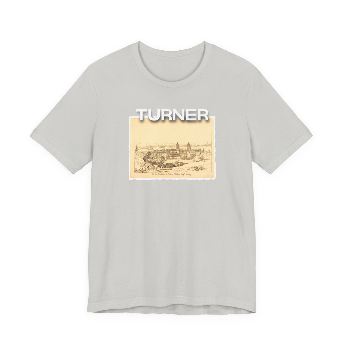 JMW Turner  Etching of 'London from Greenwich' Art print on lightweight Jersey cotton