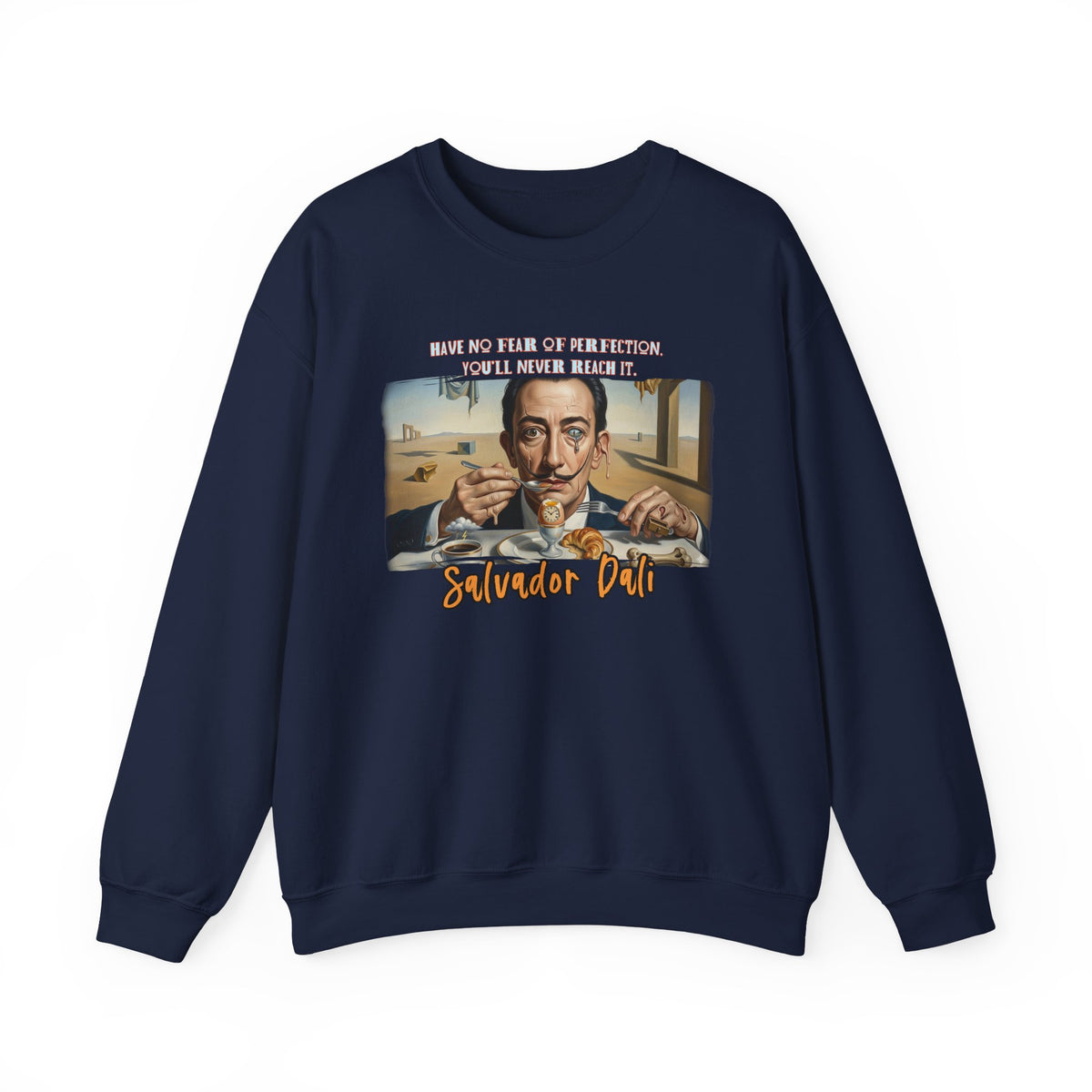 Salvador Dali Art print on medium heavy classic crewneck blend Sweater