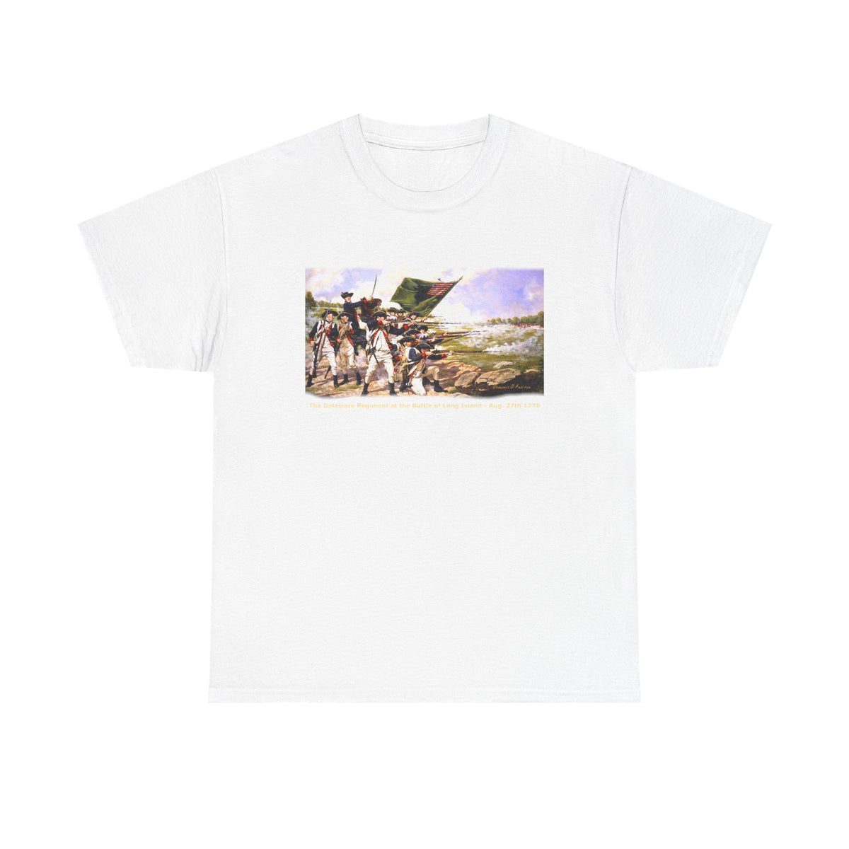 "The Battle of Long Island 1776'   Art Print on 100% cotton Tshirt (with personalize option)
