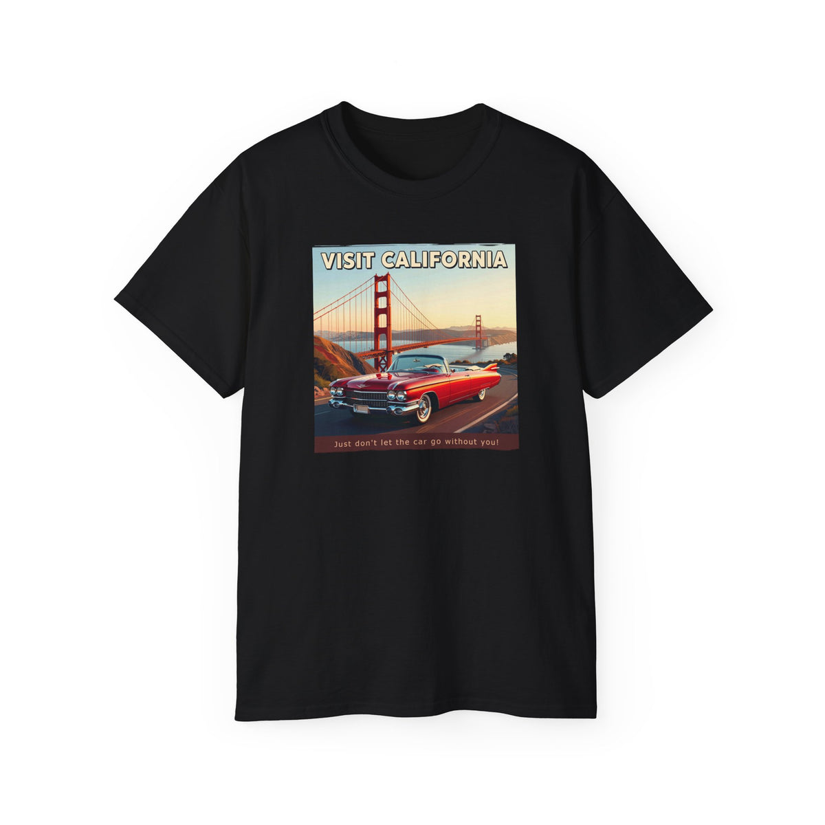 Vintage 'Visit California' Tee — Classic Art print on thicker vintage feel cotton.