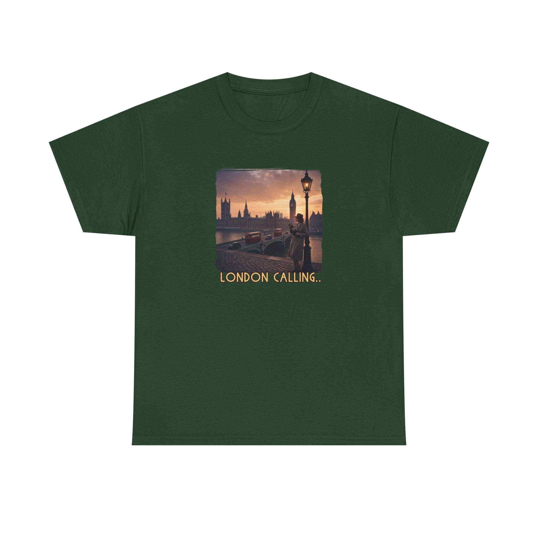 'London Calling' Art print on 100% cotton T shirt