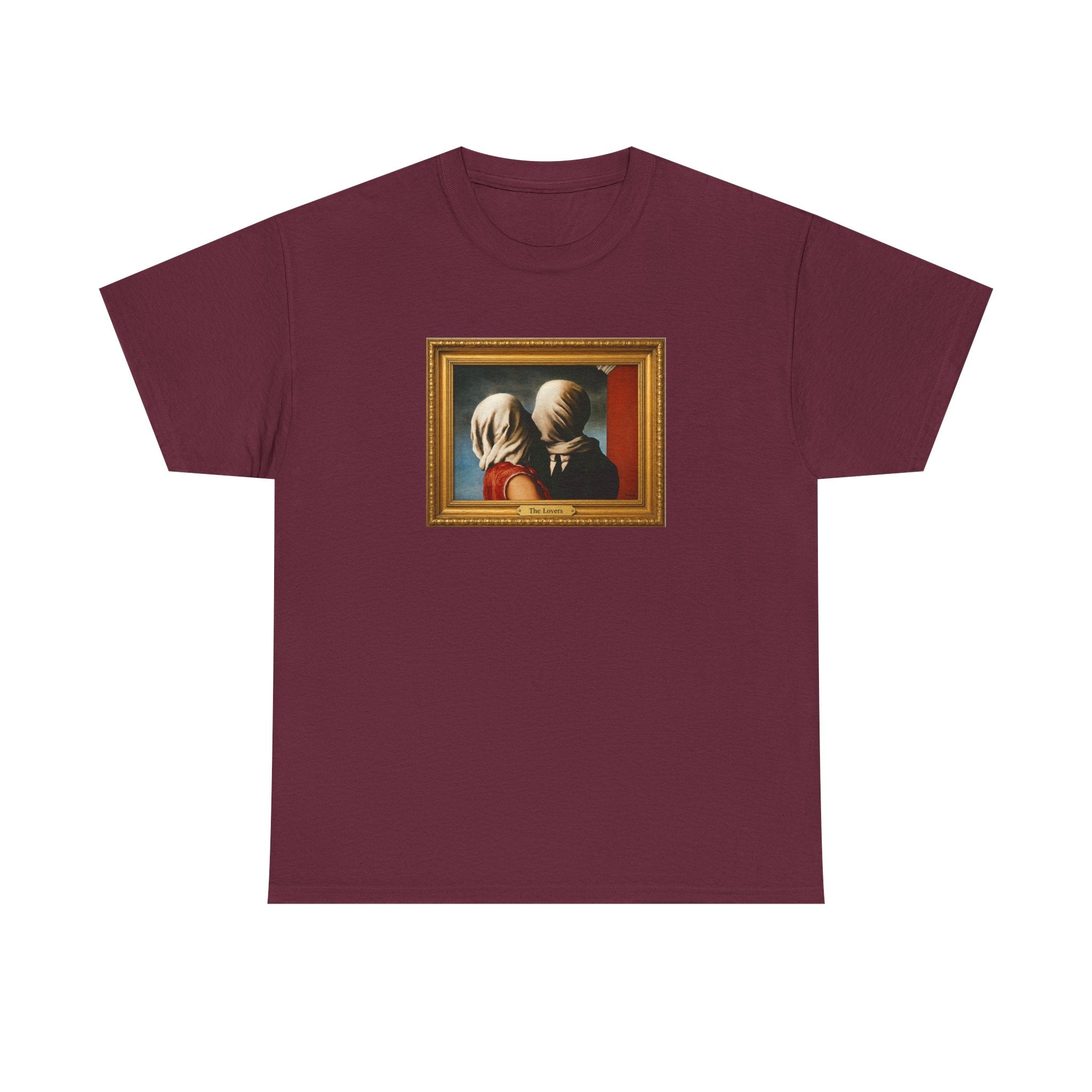 Rene Magritte 'The Lovers' Art print on heavy cotton T shirt
