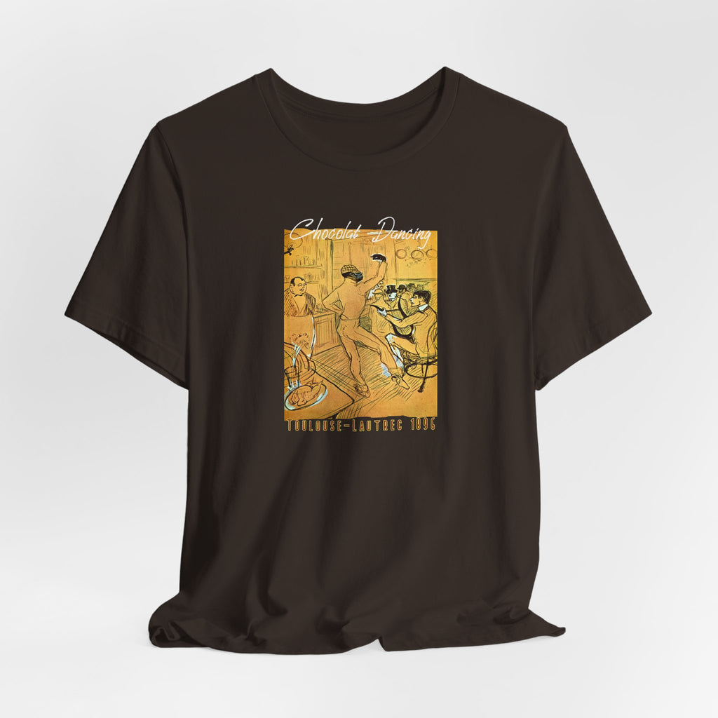 Toulouse Lautrec 'Chocolat Dancing'  Art print on  soft cotton lightweight T shirt