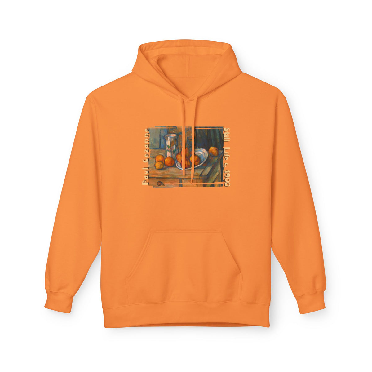 Paul Cezanne Art print 'Still Life' on midweight fleece hoodie.