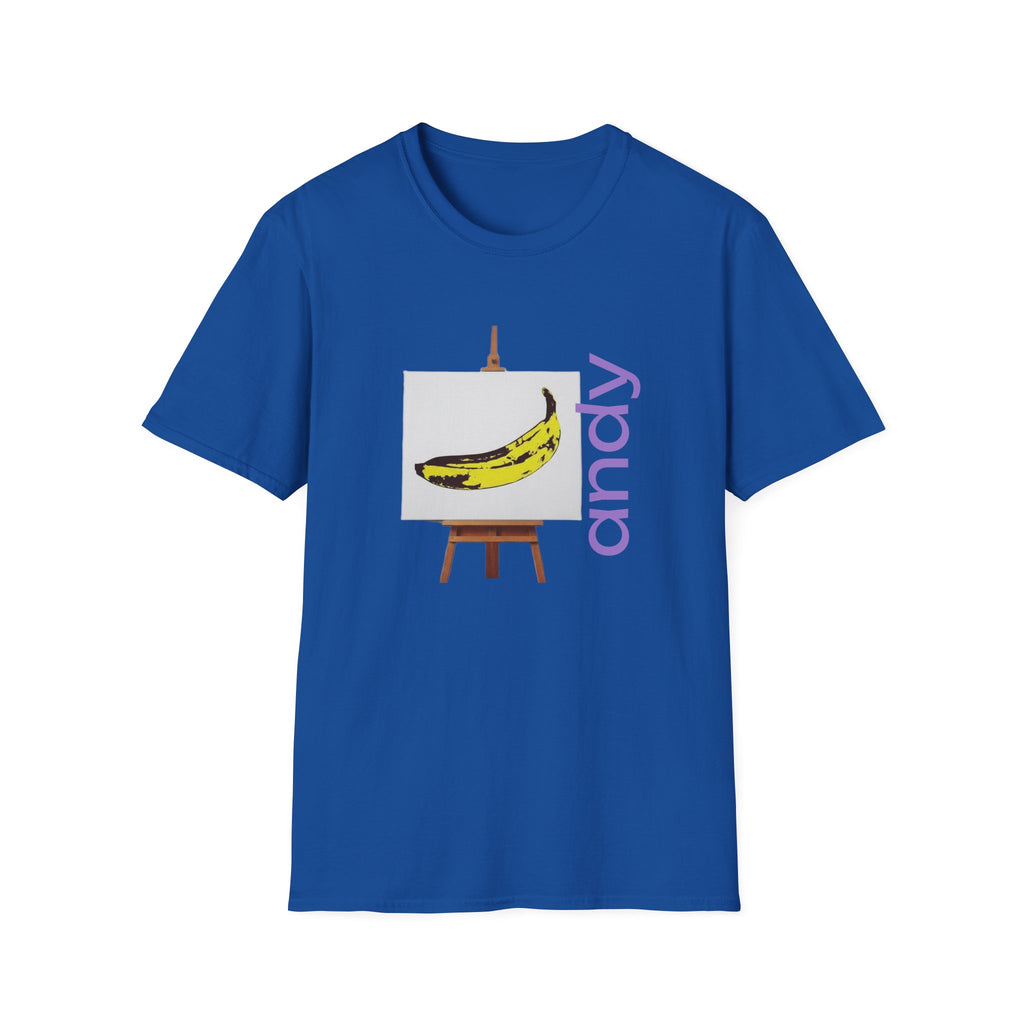 Warhol and the Velvet Underground Pop Art print on unisex Cotton T shirt with ribbed collar.