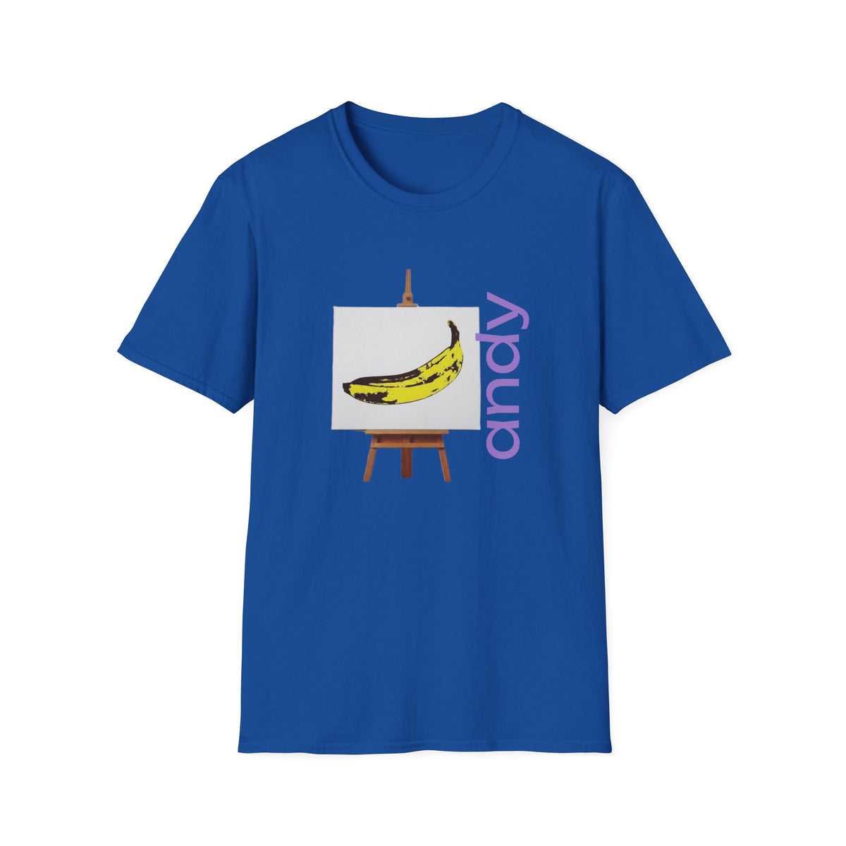 Warhol and the Velvet Underground Pop Art print on unisex Cotton T shirt with ribbed collar.