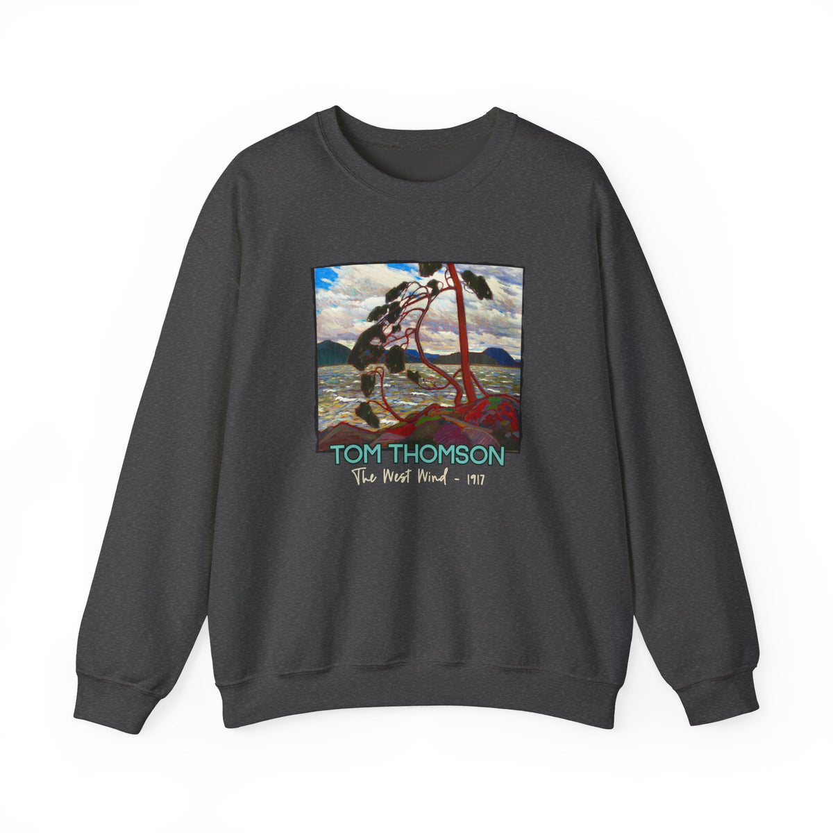 Tom Thomson Landscape 'The West Wind' on soft roomy midweight Crewneck Sweatshirt