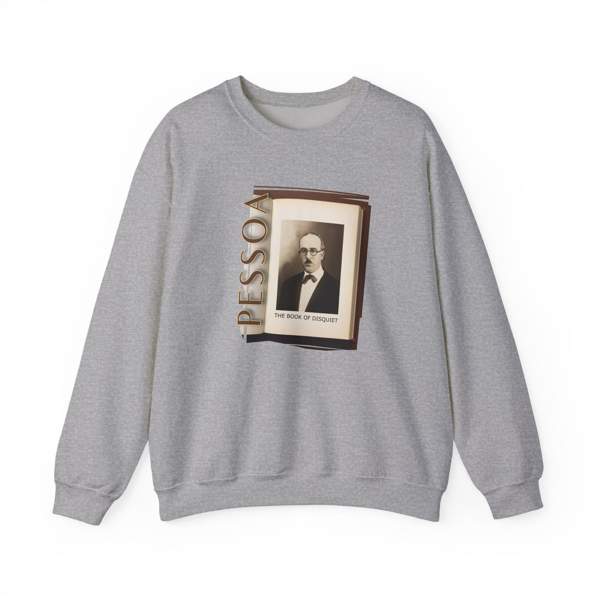 Sweat-shirt classique à col rond en molleton mi-lourd — Impression artistique Fernando Pessoa
