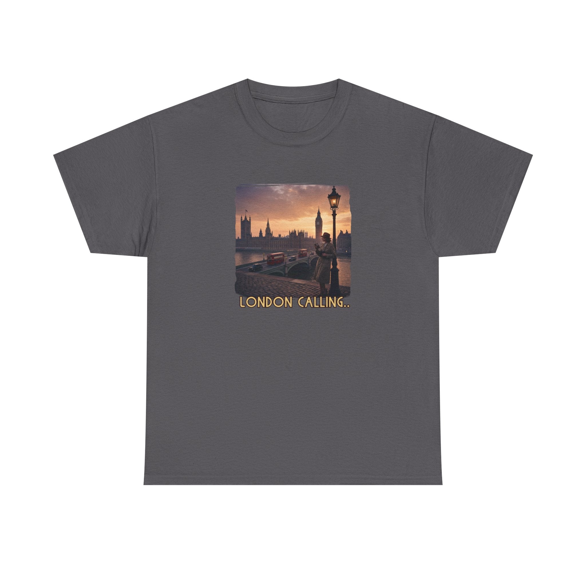 'London Calling' Art print on 100% cotton T shirt