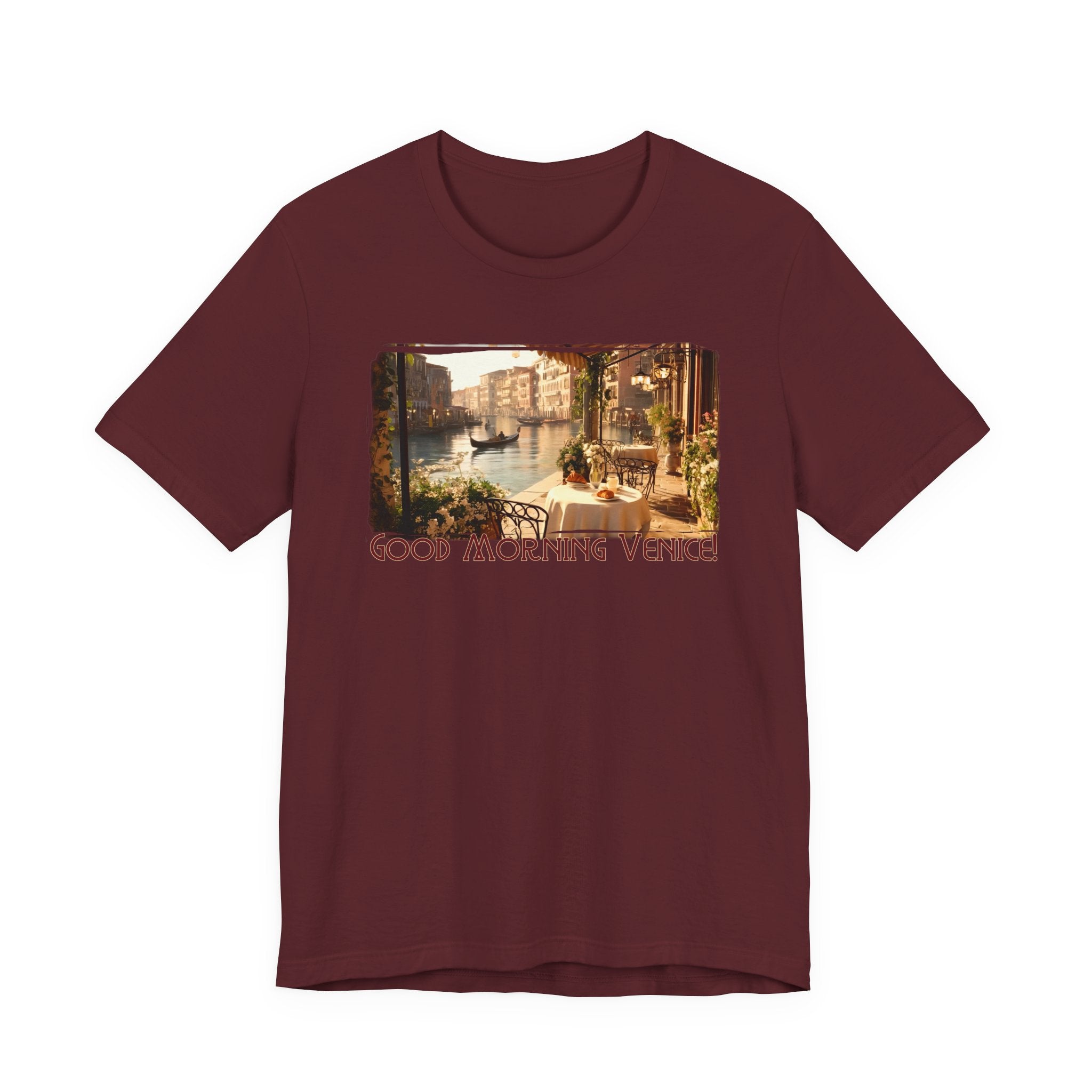 100% Airlume combed & ring-spun lightweight cotton — 'Good Morning Venice' Vintage Art Print