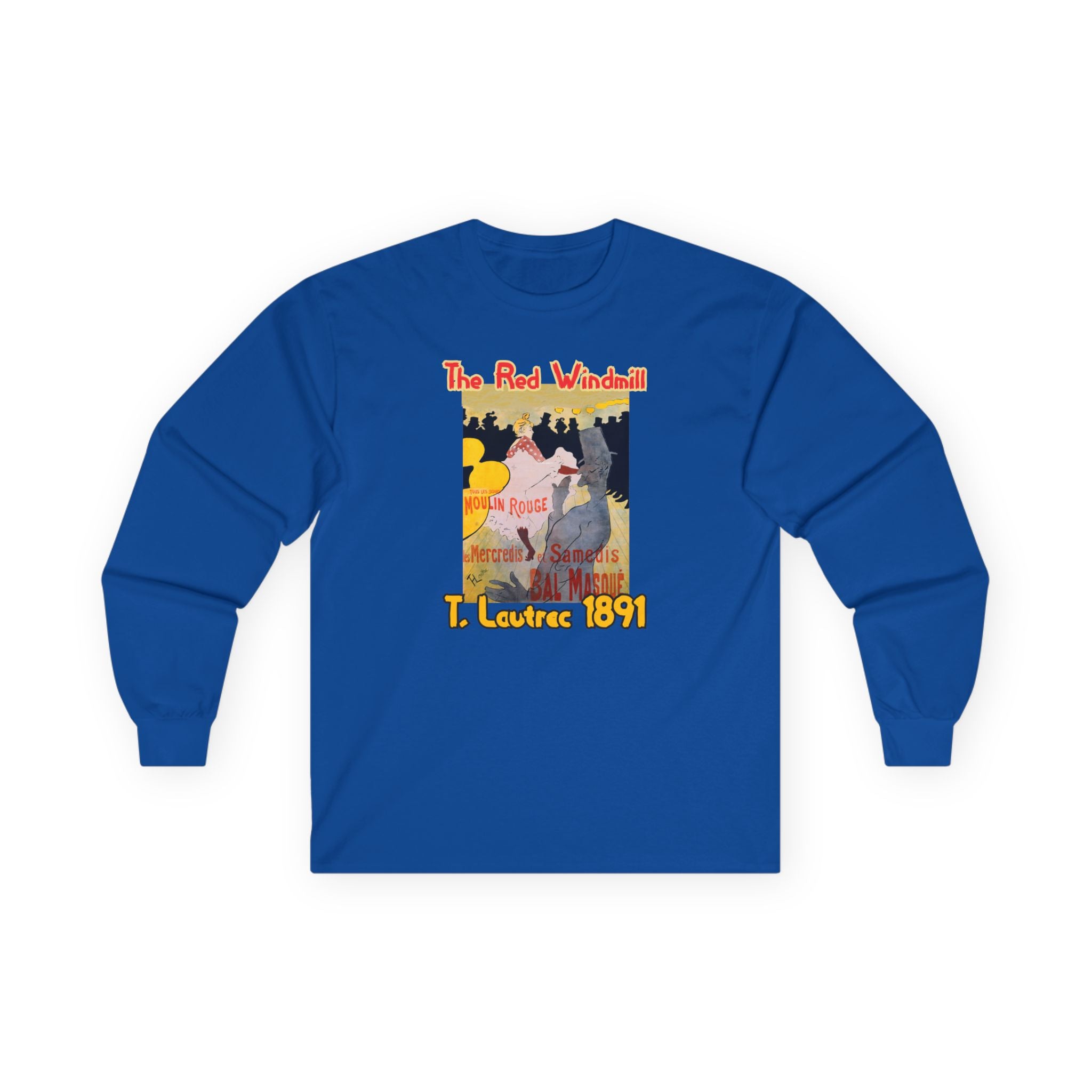 Long sleeve Tee with Moulin Rouge Art print