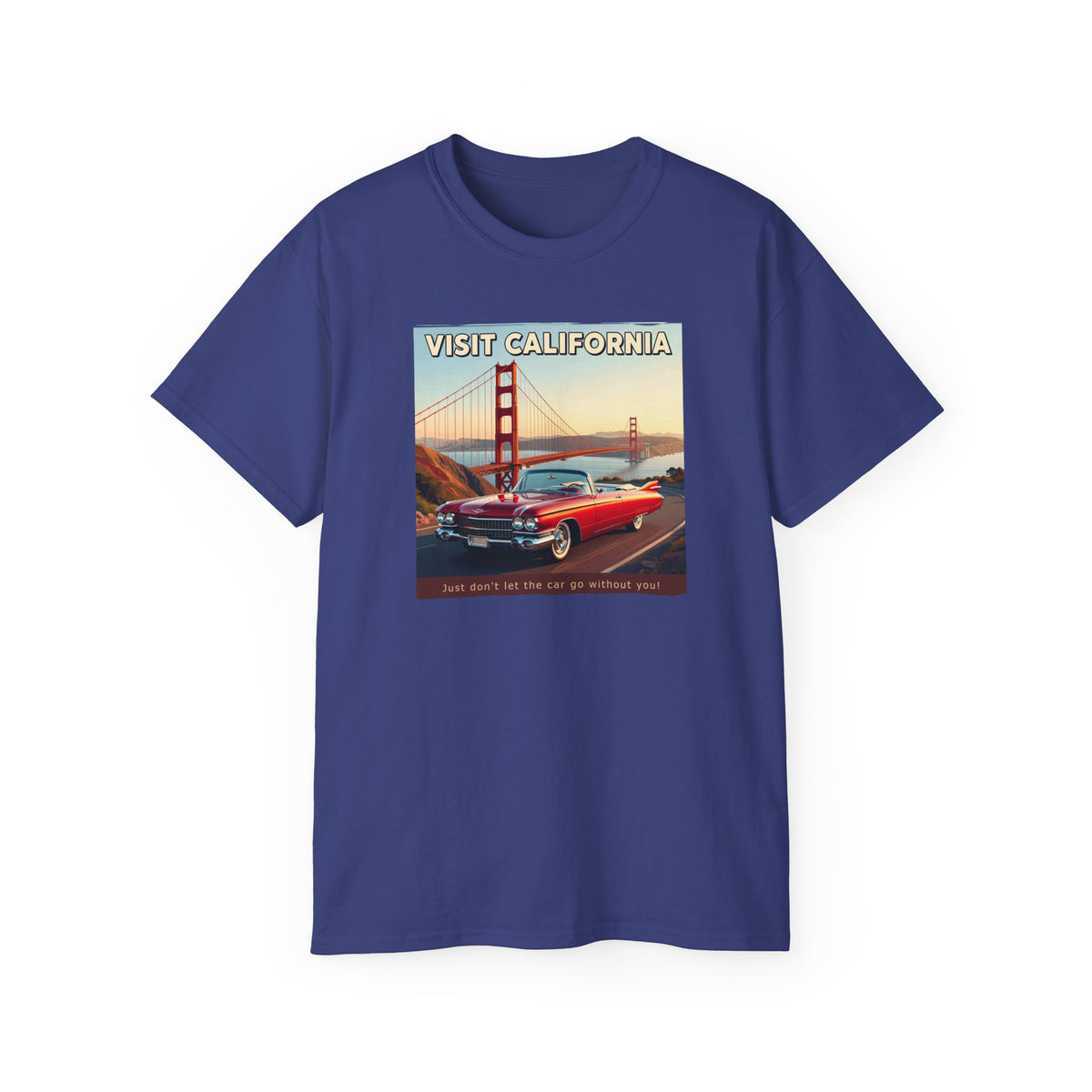 Vintage 'Visit California' Tee — Classic Art print on thicker vintage feel cotton.